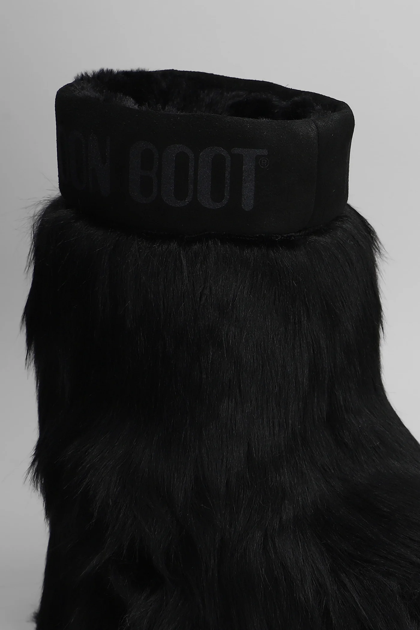 Mb icon yeti mid low heels Ankle boots in black eco-fur - Image 5