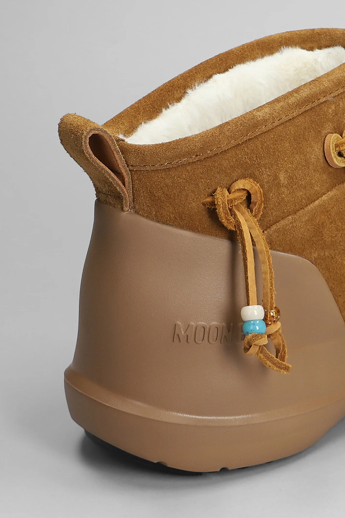 Mb luna low suede low heels Ankle boots in leather color suede - Image 5