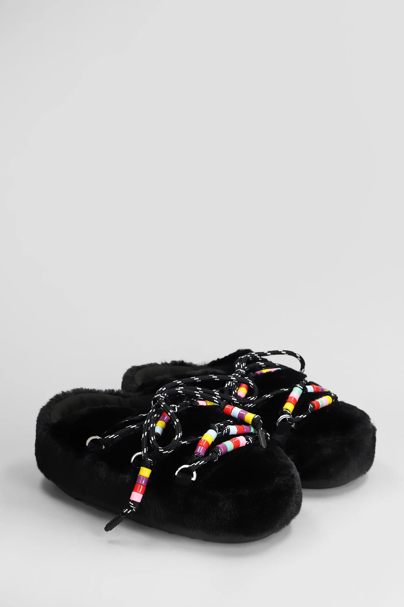 Mb mule faux fur Slipper-Mule in black eco-fur - Image 2