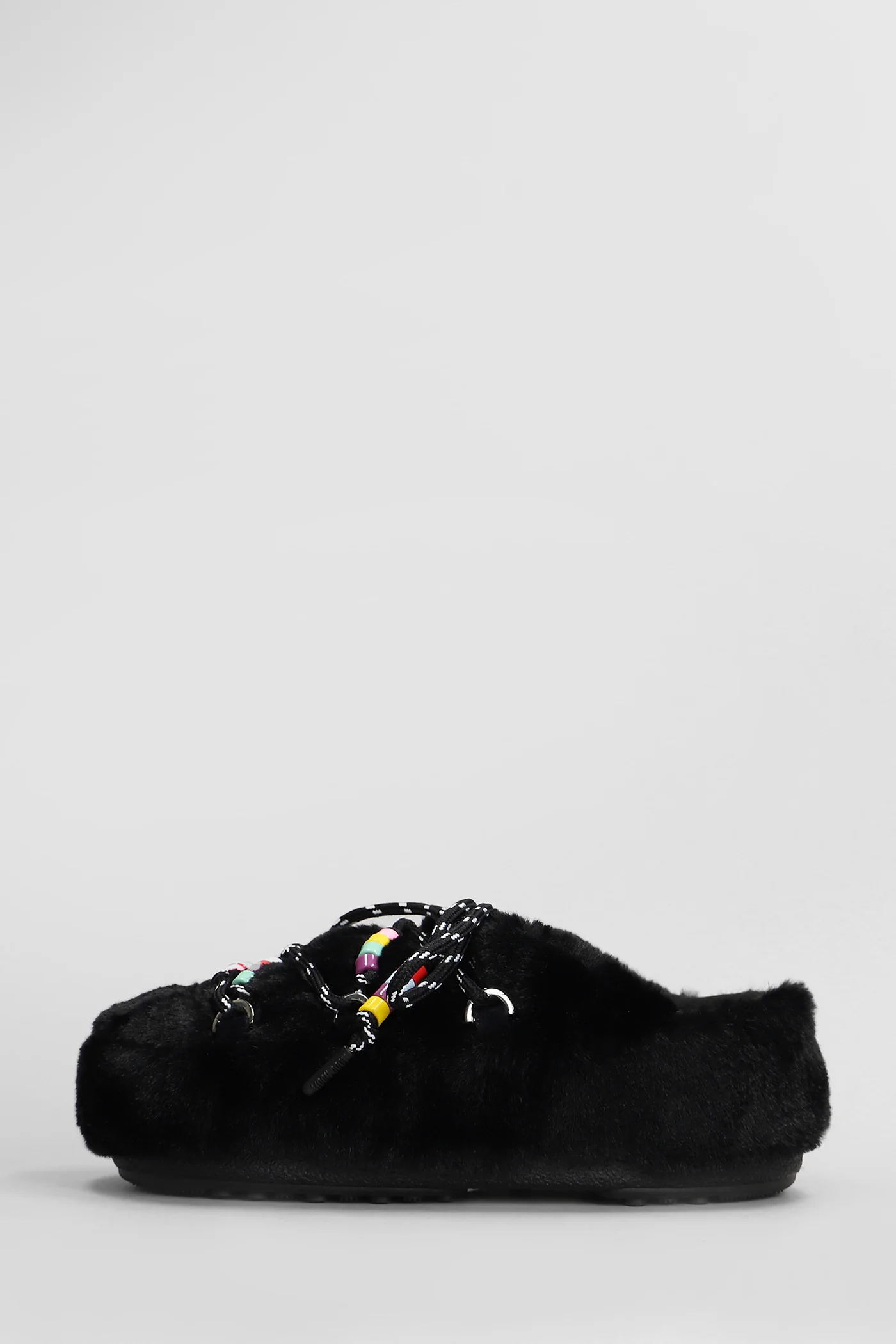 Mb mule faux fur Slipper-Mule in black eco-fur - Image 3