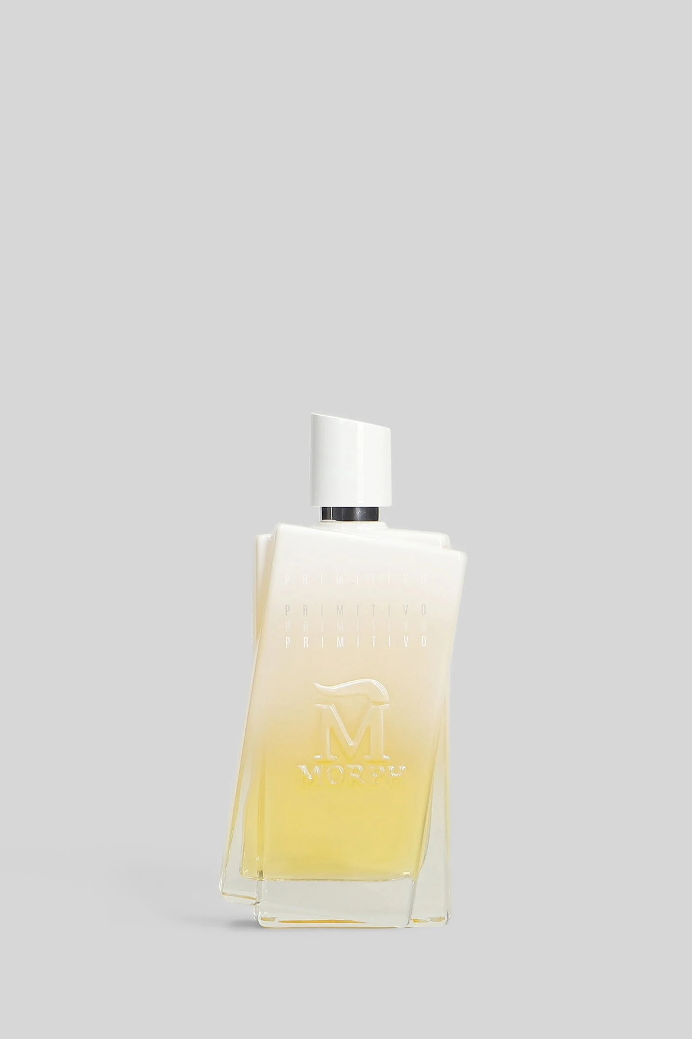 Primitivo Perfume in white glass