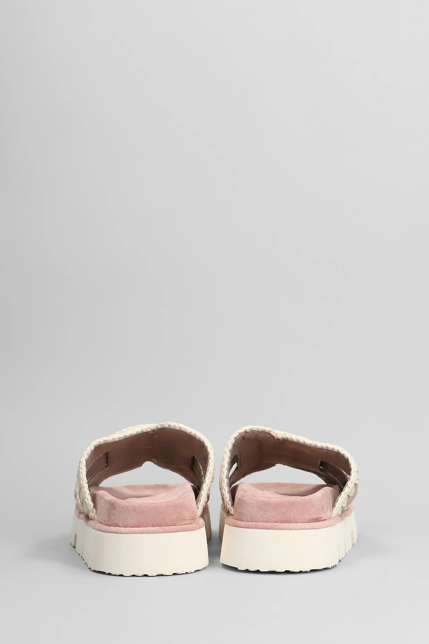 Bio sandal Flats in rose-pink suede - Image 4