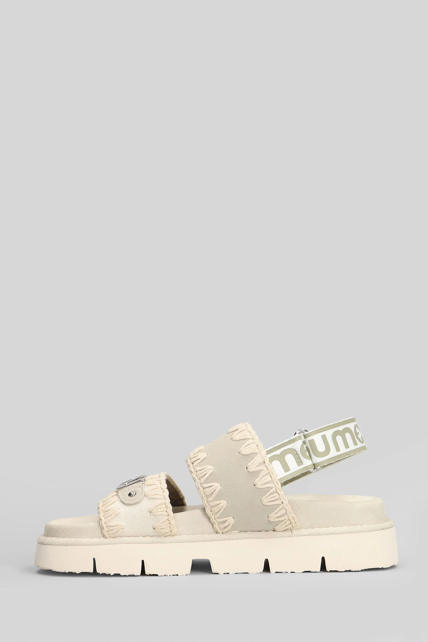 Bio Sandal Sandals in grey Suede and fabric - Image 3