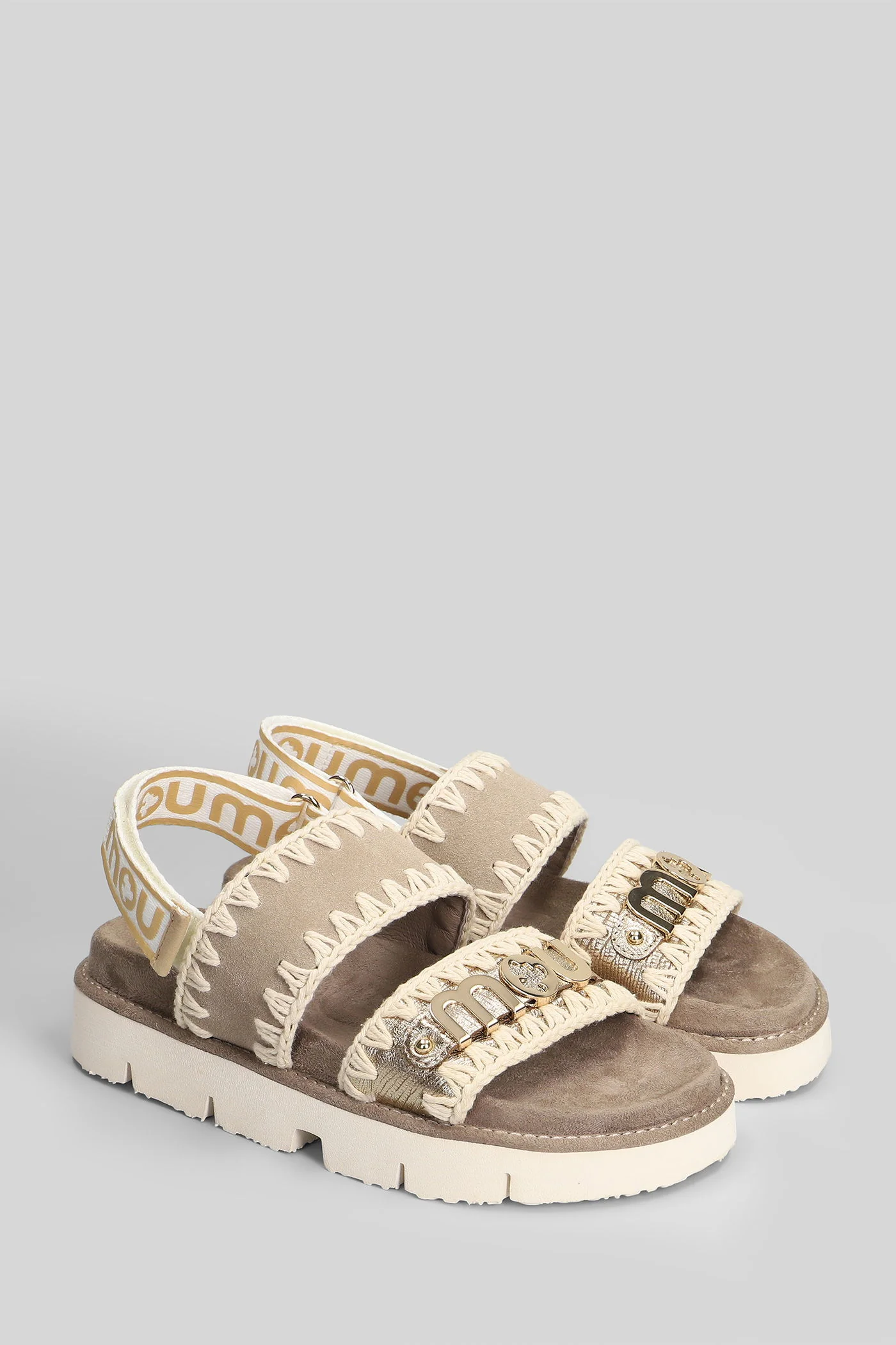 Bio Sandal Sandals in taupe suede - Image 2