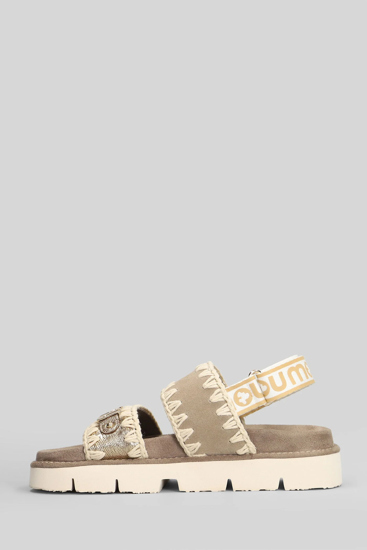Bio Sandal Sandals in taupe suede - Image 3