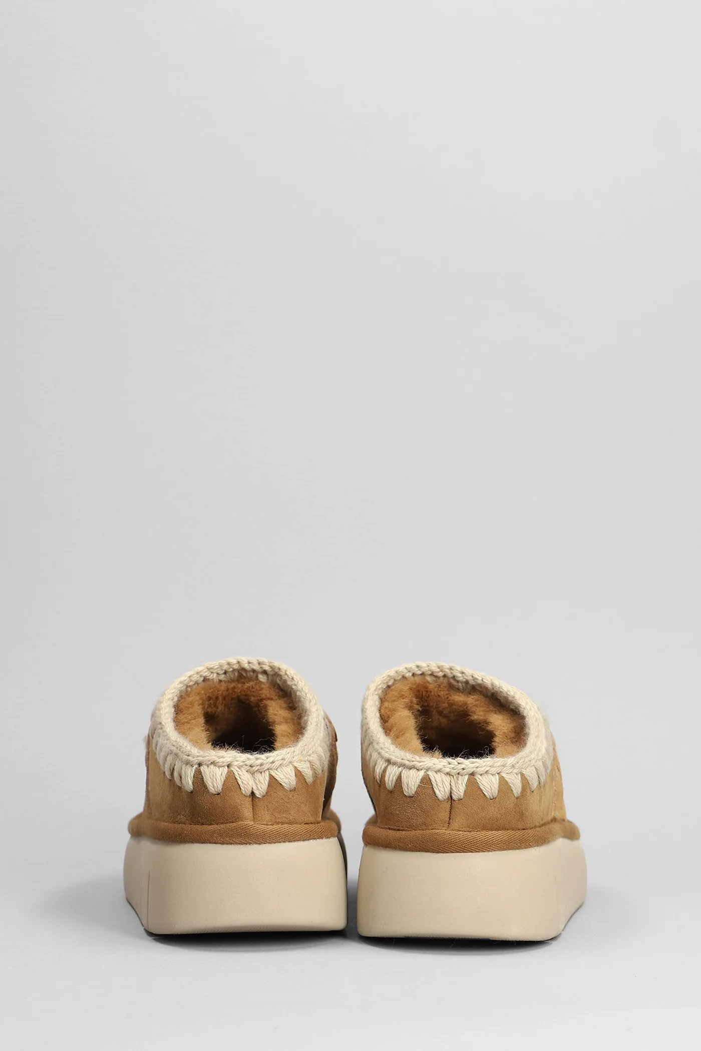 Bounce clog Slipper-Mule in brown suede - Image 4
