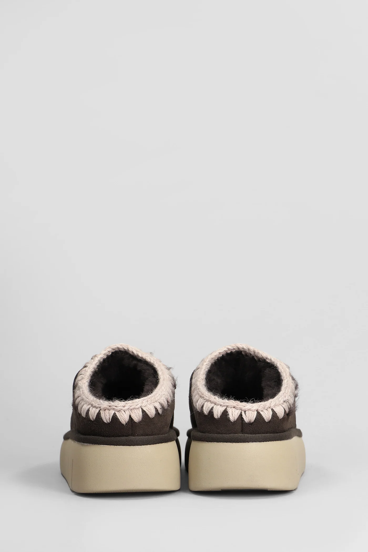 Bounce clog Slipper-Mule in brown suede - Image 4