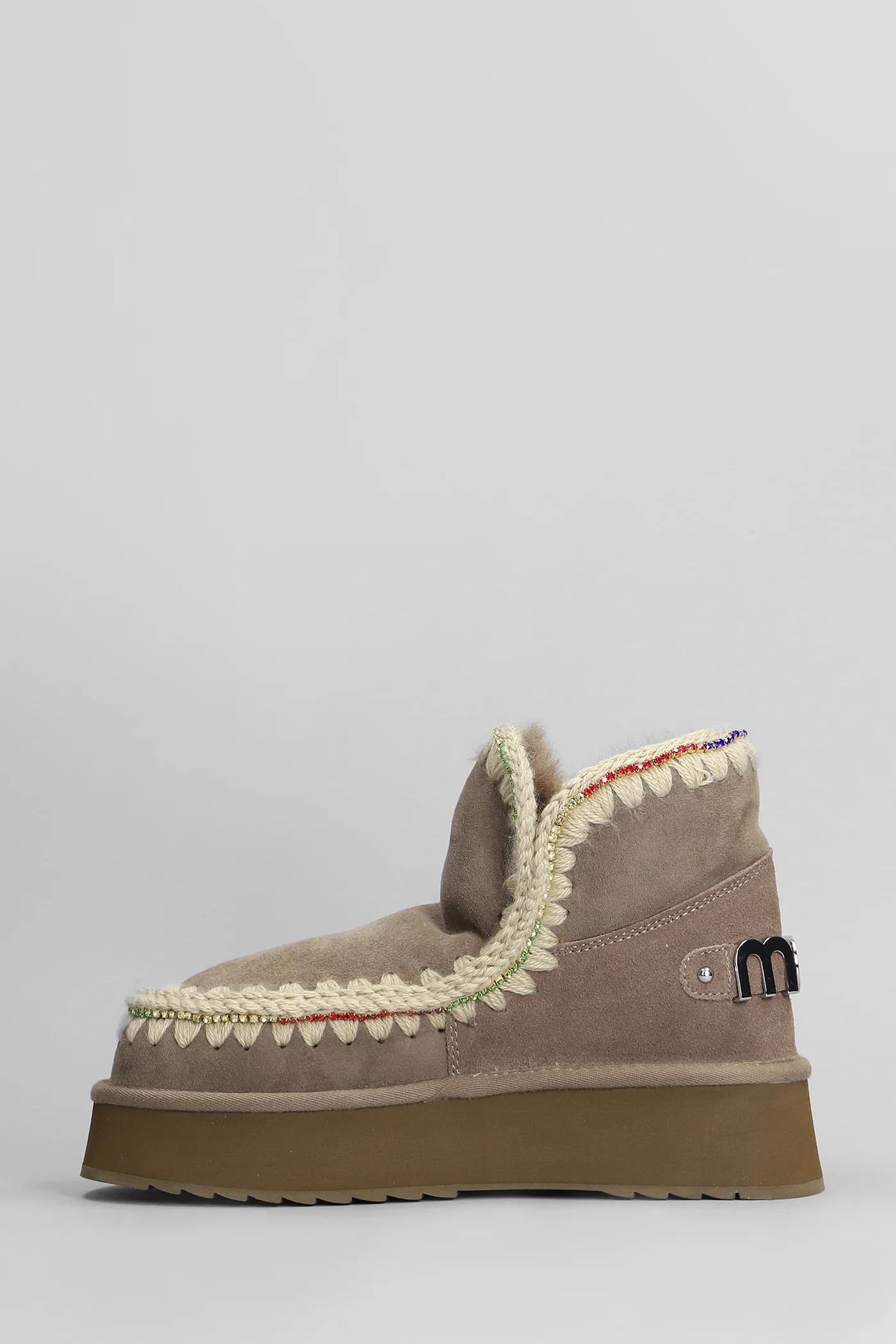 Eskimo 18 Ankle boots inside wedge in grey suede - Image 3
