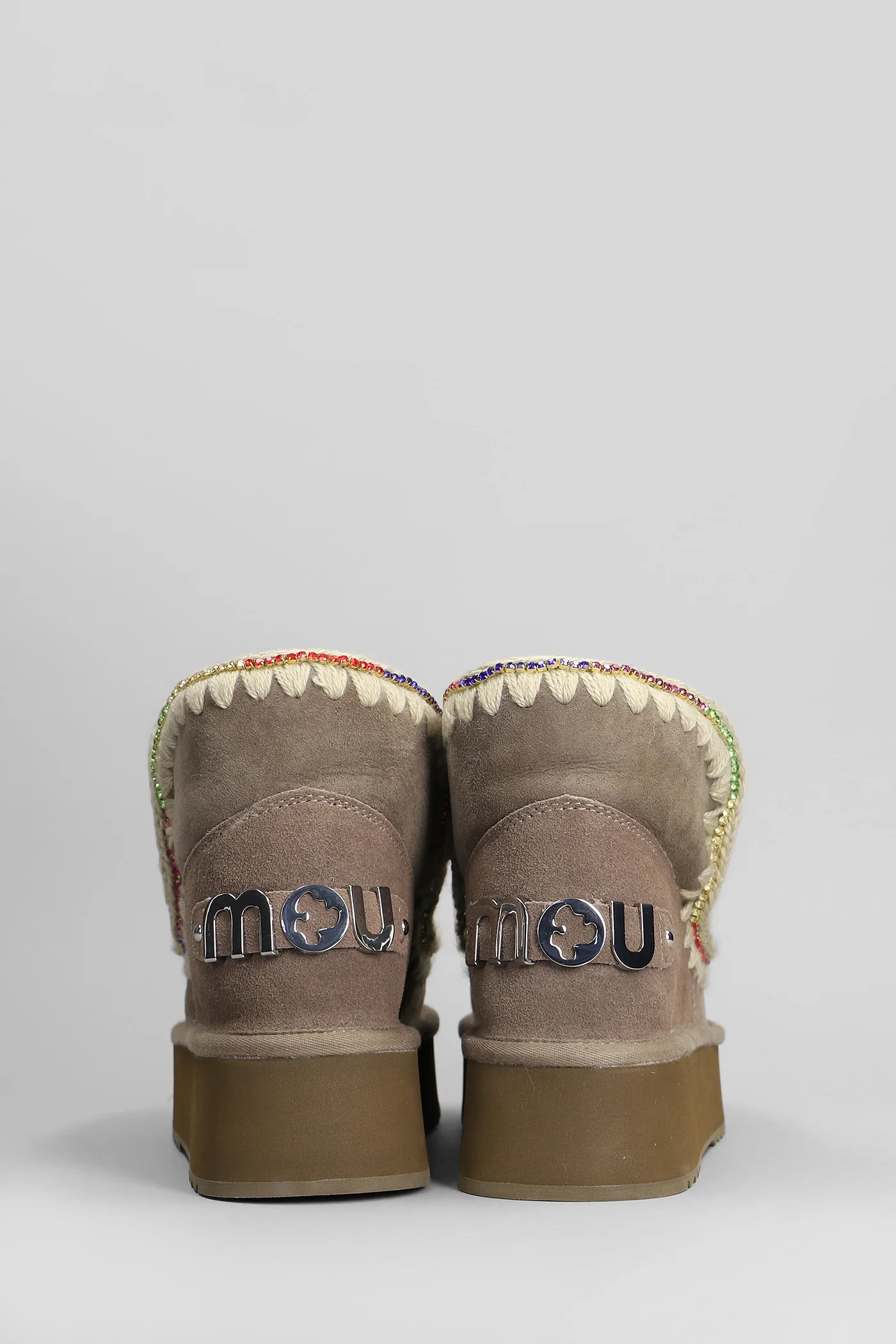 Eskimo 18 Ankle boots inside wedge in grey suede - Image 4