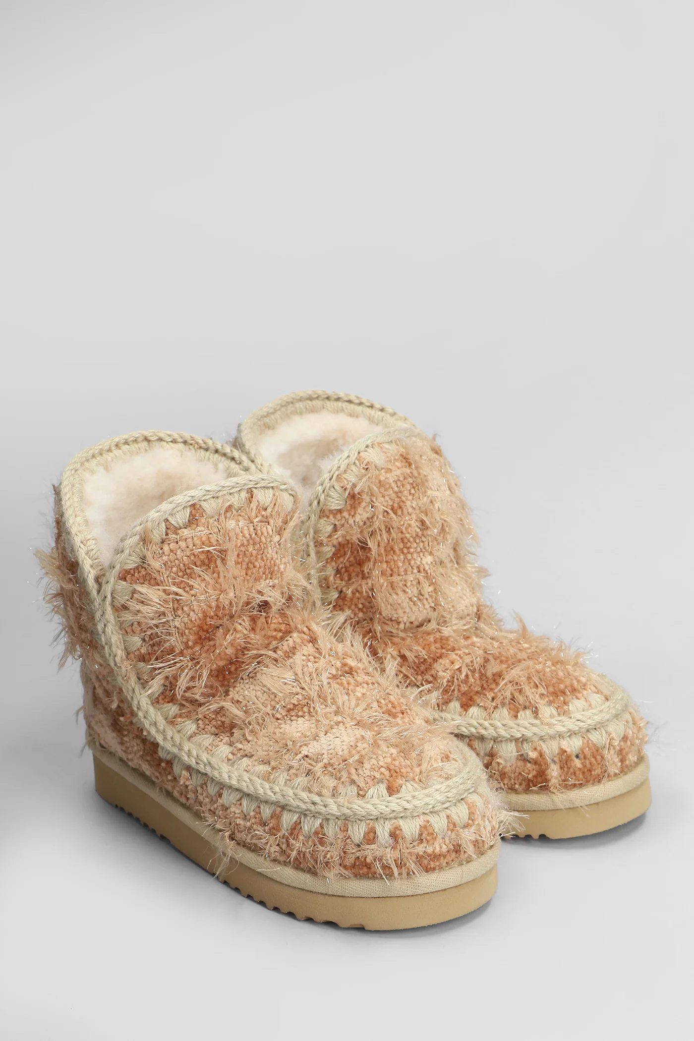 Eskimo 18 low heels Ankle boots in beige leather - Image 2
