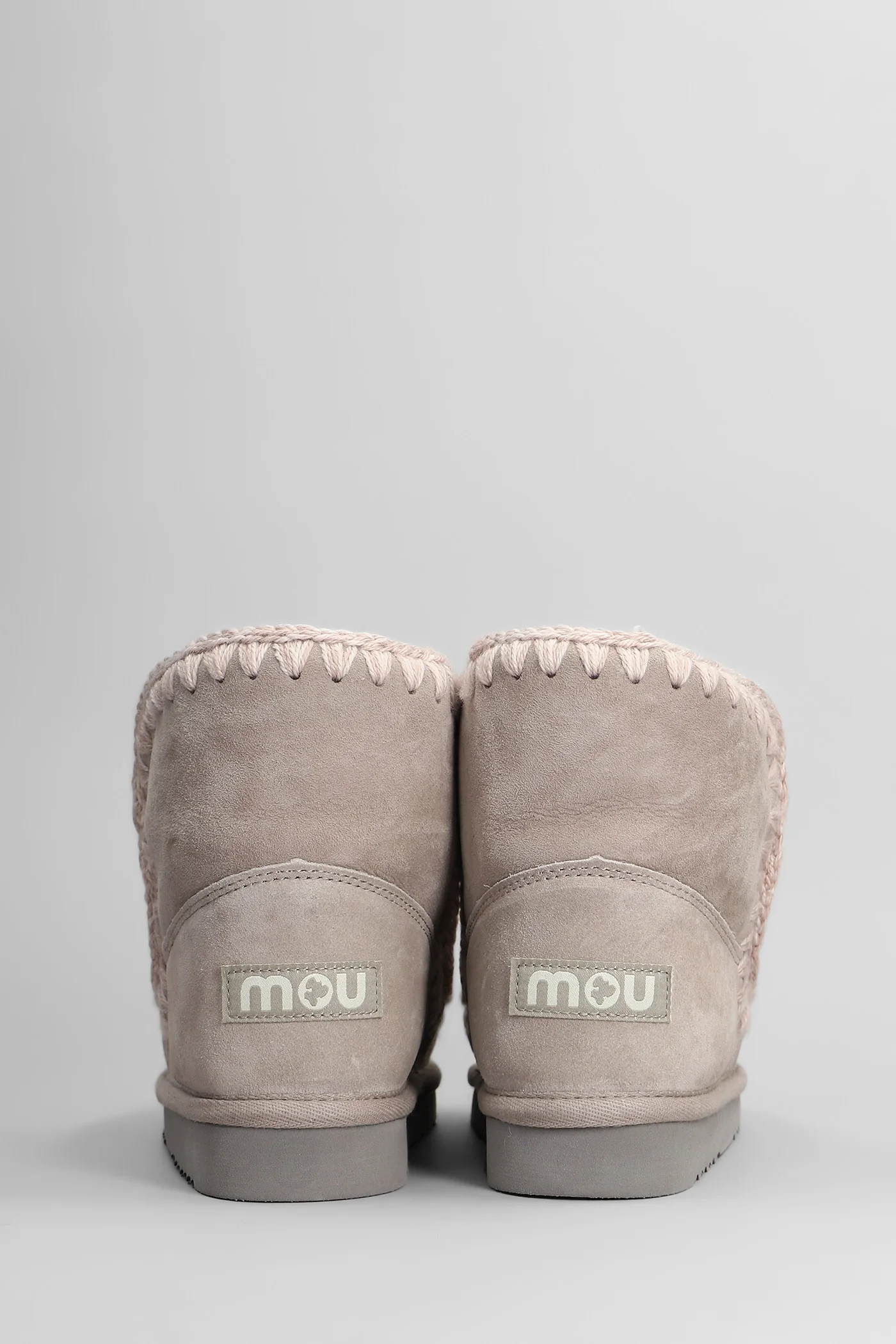 Eskimo 18 low heels Ankle boots in beige suede - Image 4