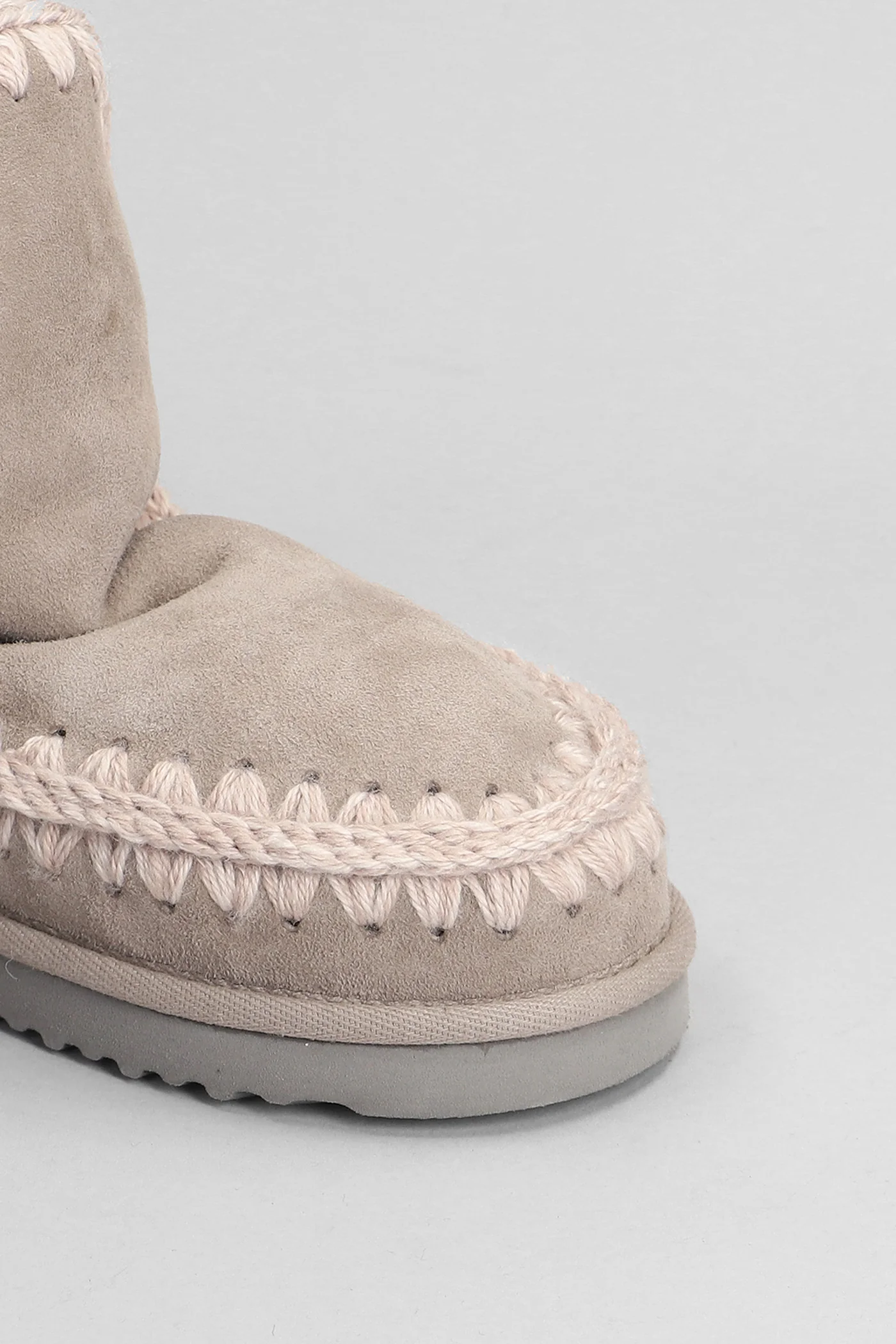Eskimo 18 low heels Ankle boots in beige suede - Image 5