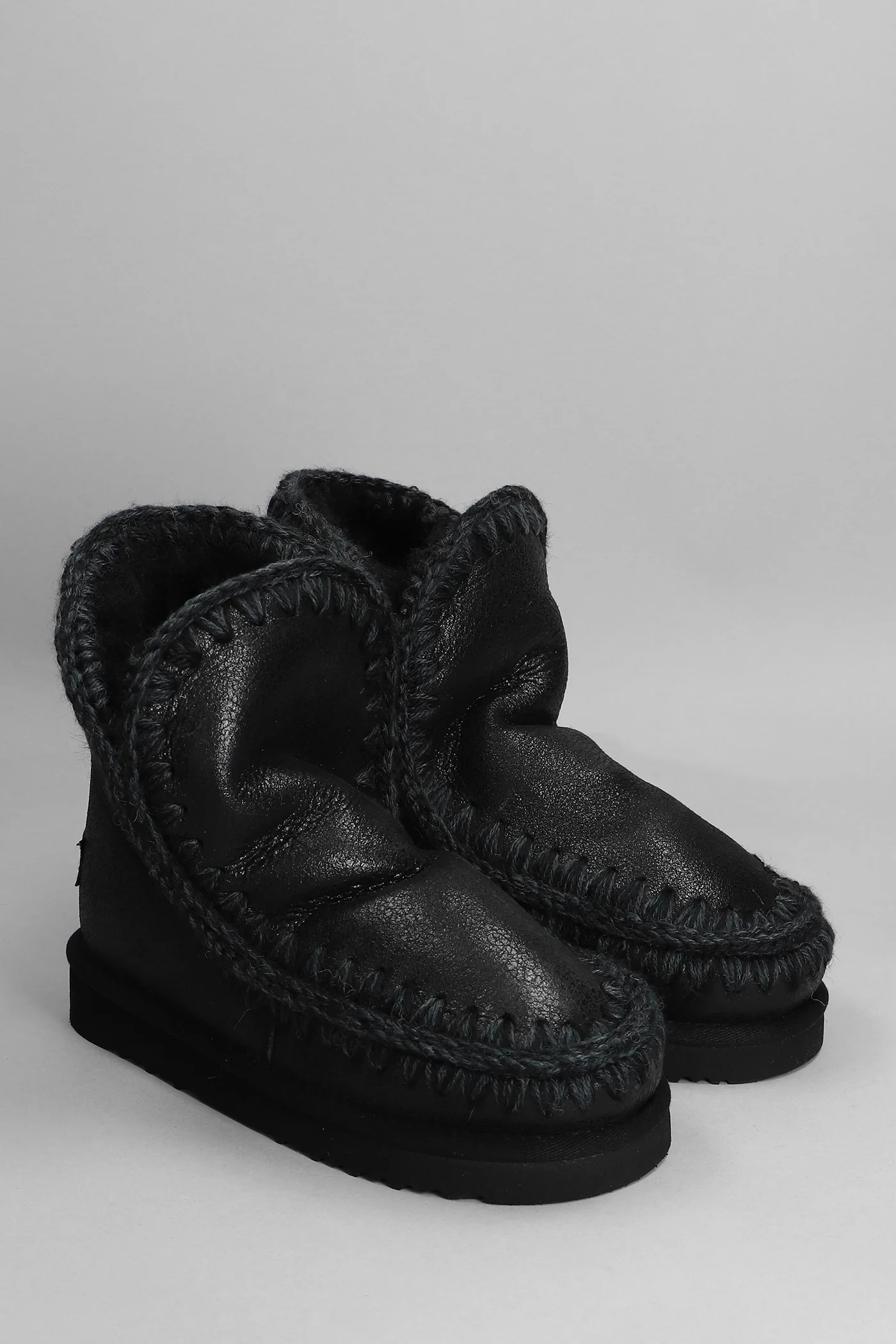 Eskimo 18 low heels Ankle boots in black leather - Image 2