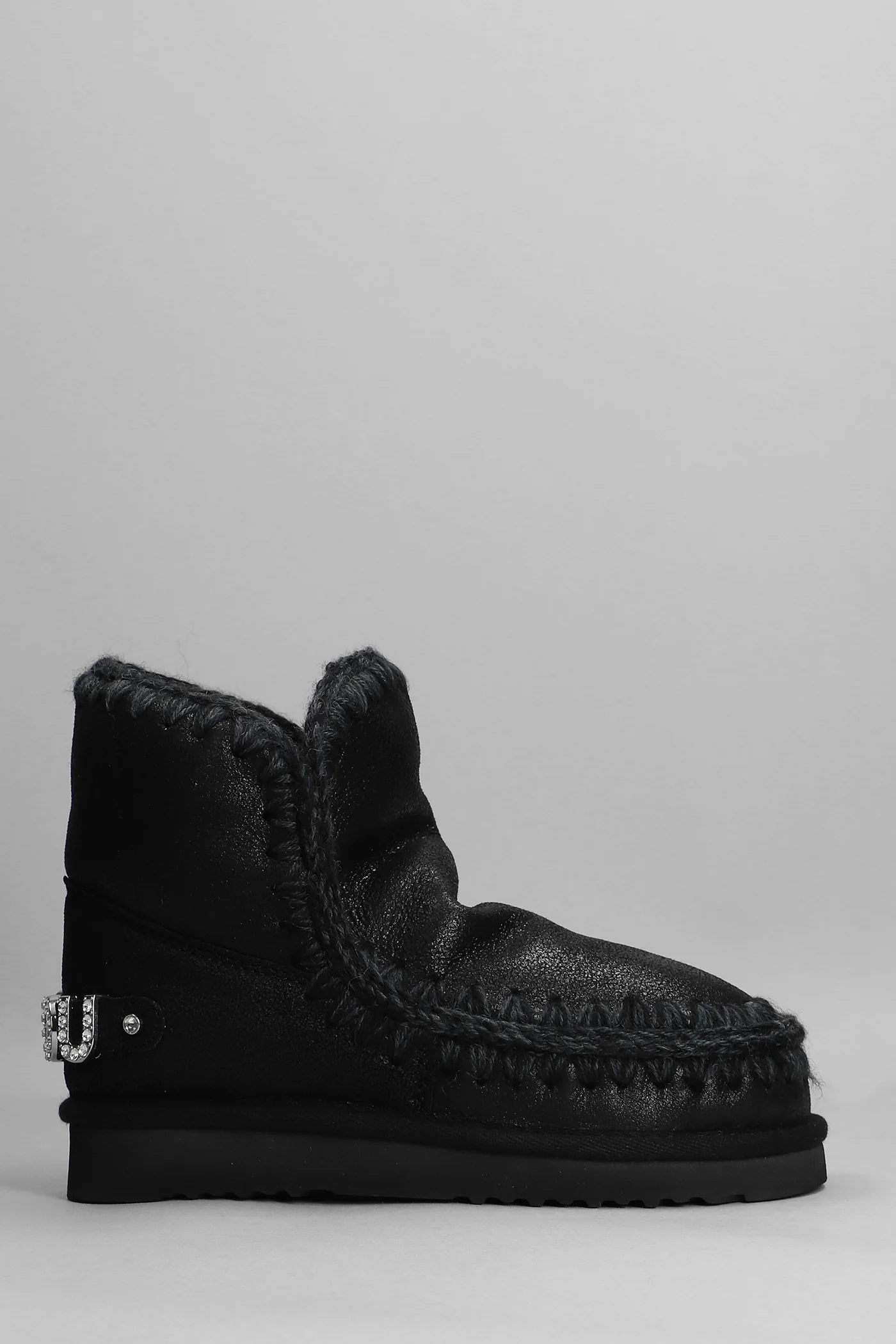 Eskimo 18 low heels Ankle boots in black leather