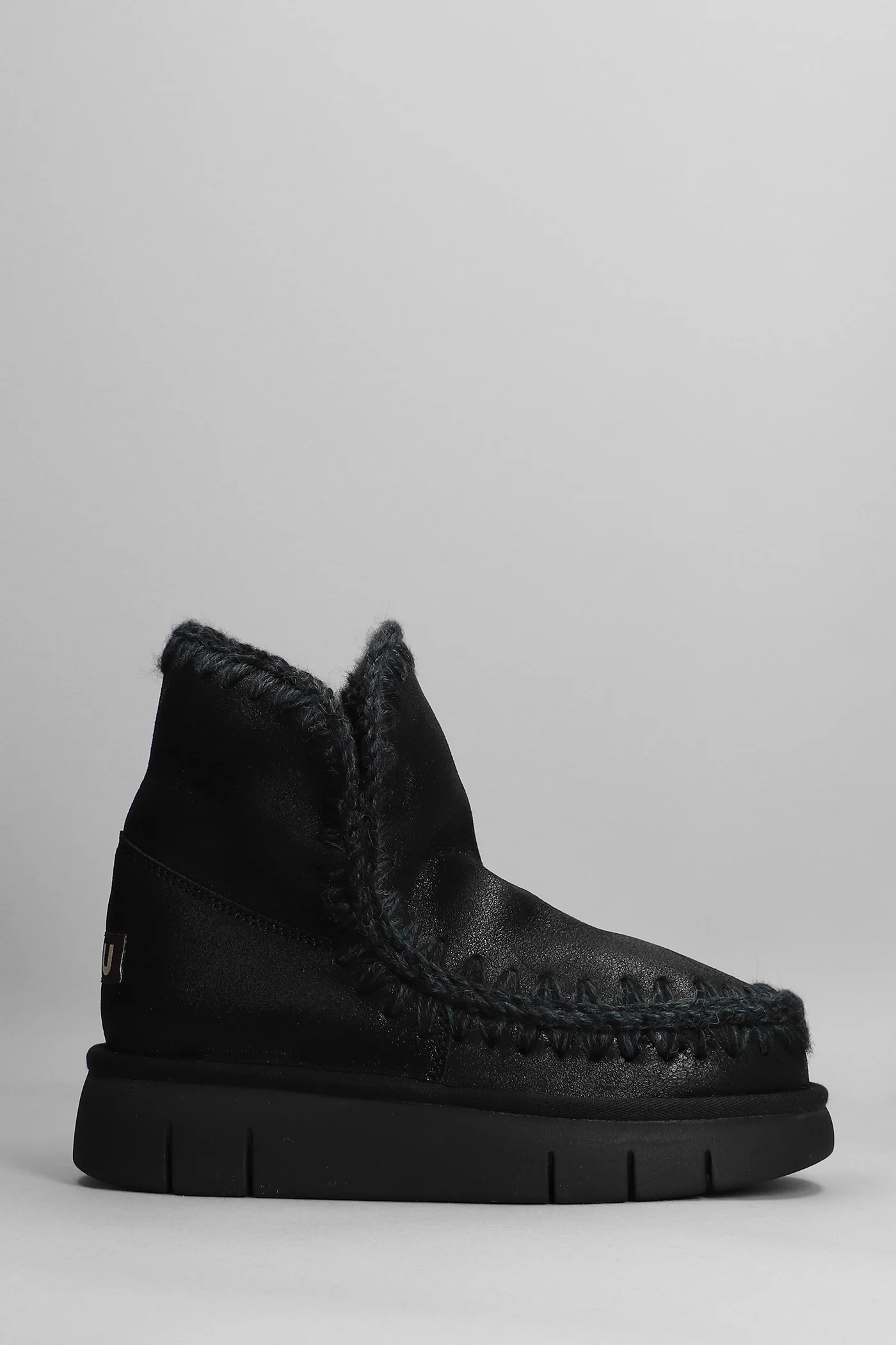 Eskimo 18 low heels Ankle boots in black leather