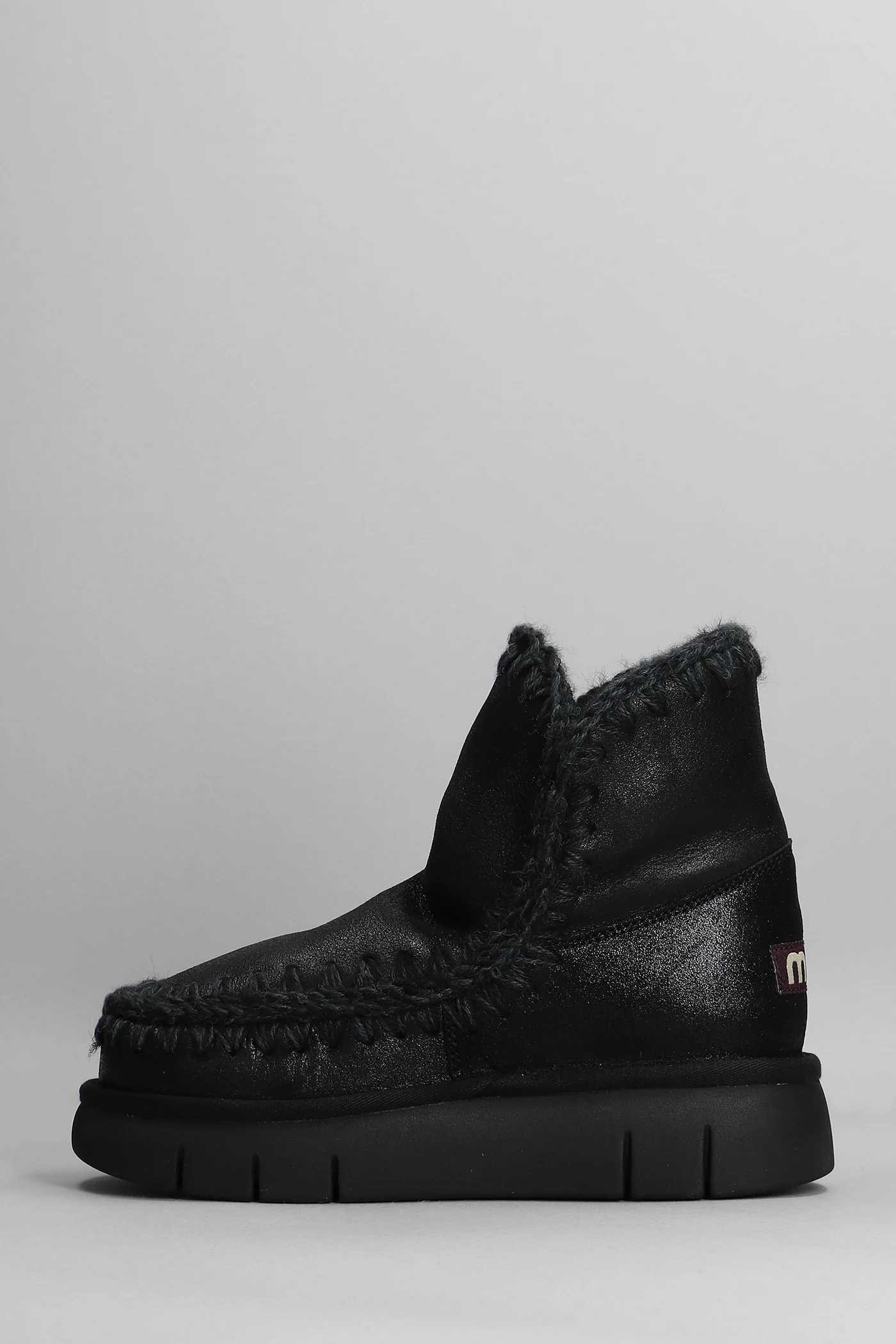 Eskimo 18 low heels Ankle boots in black leather - Image 3
