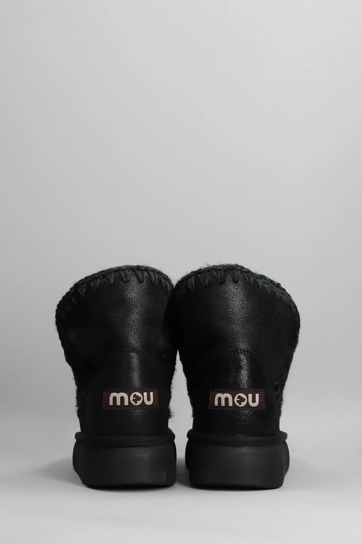 Eskimo 18 low heels Ankle boots in black leather - Image 4