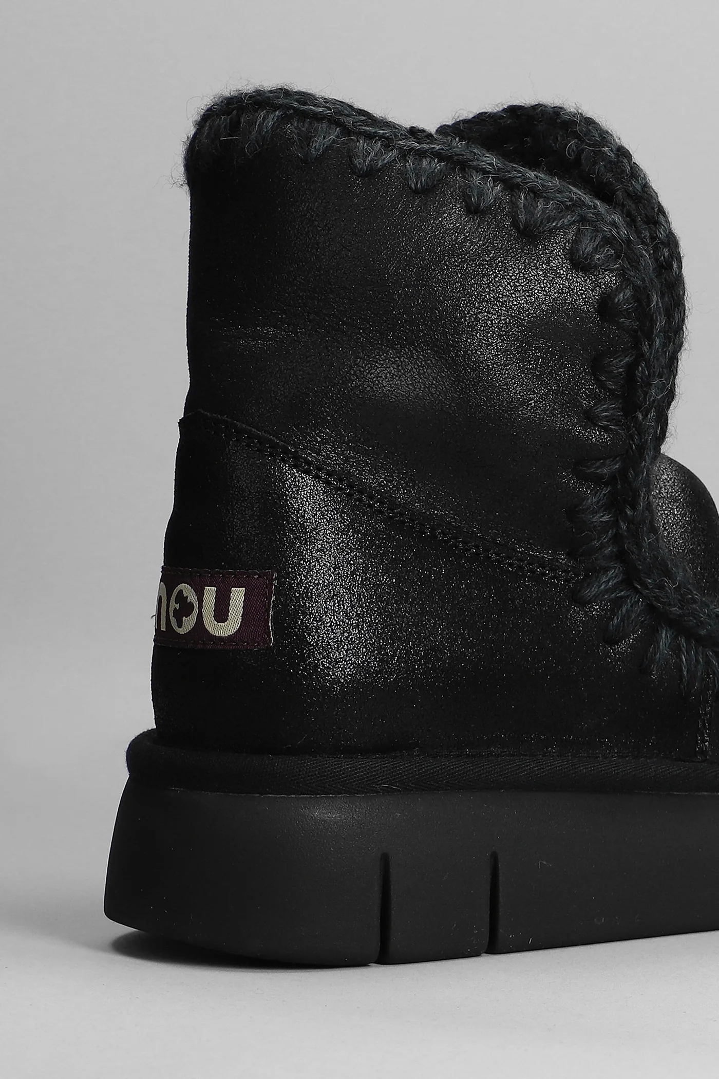 Eskimo 18 low heels Ankle boots in black leather - Image 5