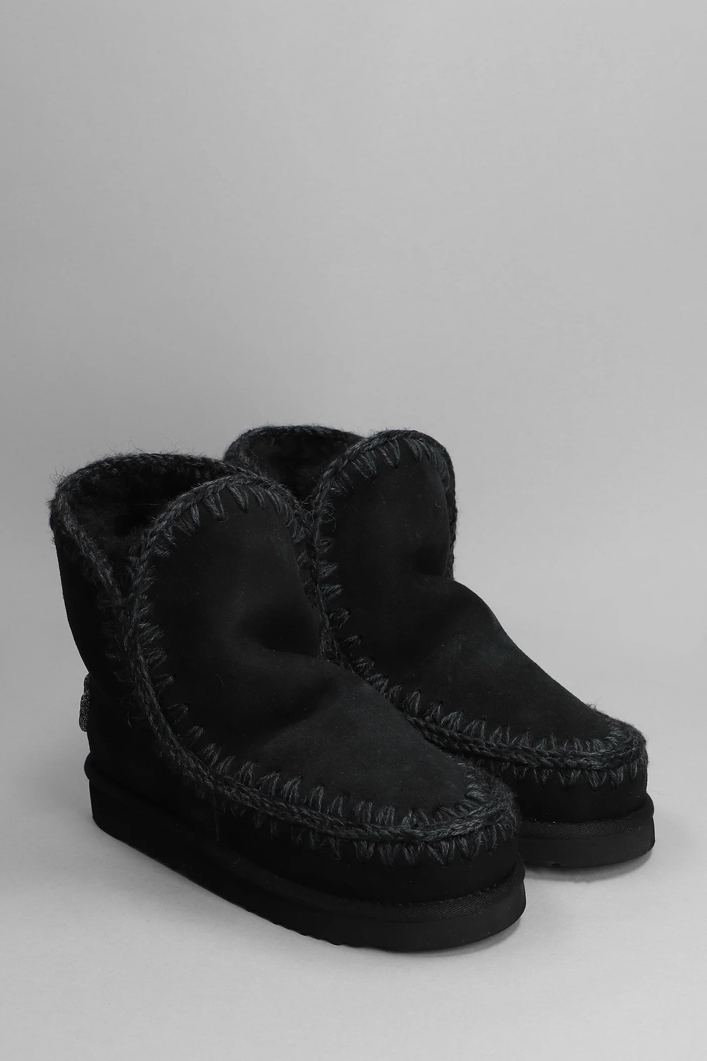 Eskimo 18 low heels Ankle boots in black suede - Image 2