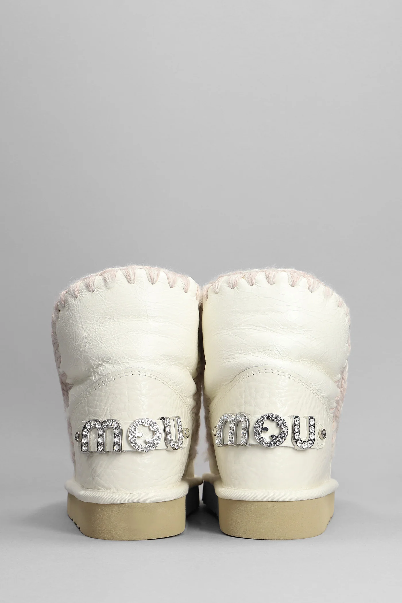 Eskimo 18 low heels Ankle boots in white leather - Image 19