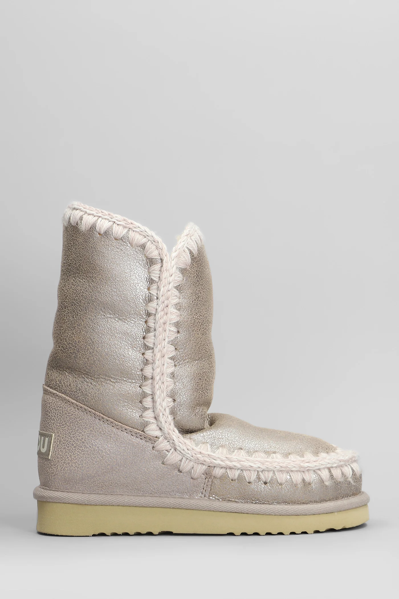 Eskimo 24 low heels Ankle boots in beige leather