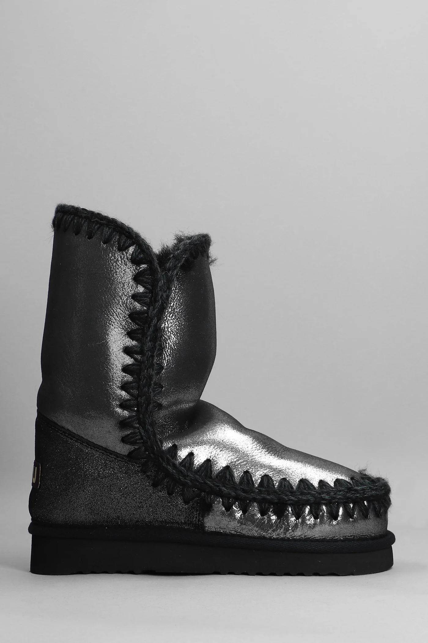Eskimo 24 low heels Ankle boots in black glitter