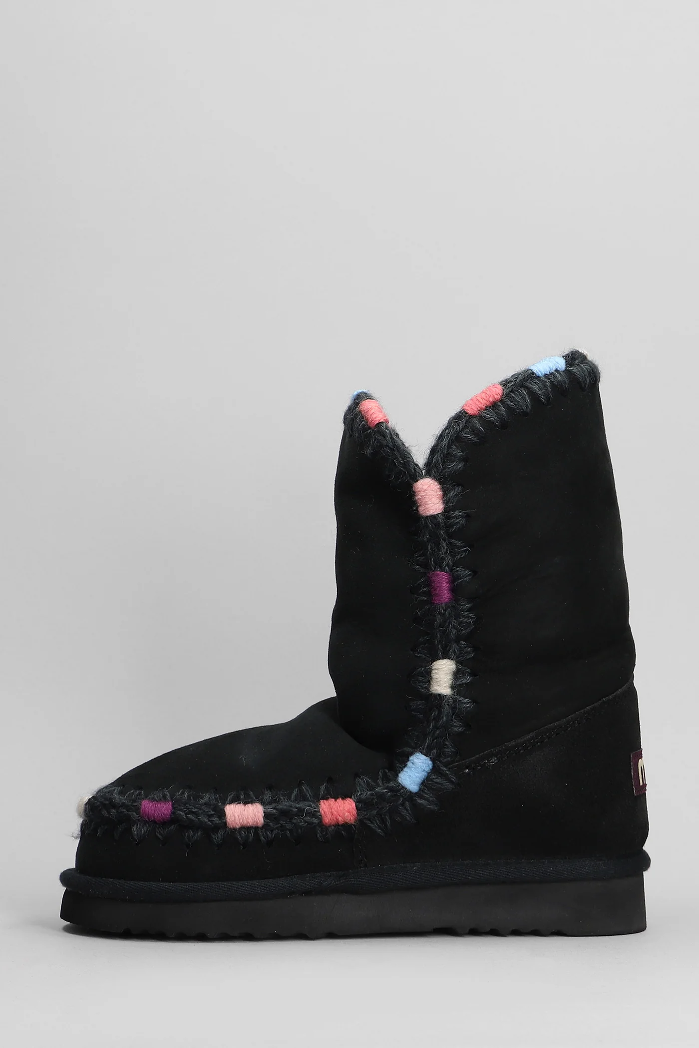 Eskimo 24 low heels Ankle boots in black suede - Image 3