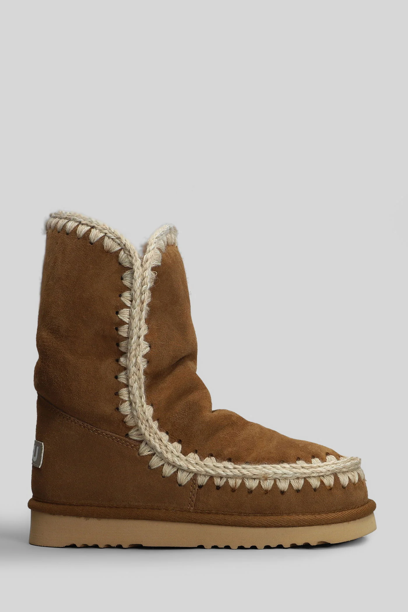 Eskimo 24 low heels Ankle boots in leather color suede