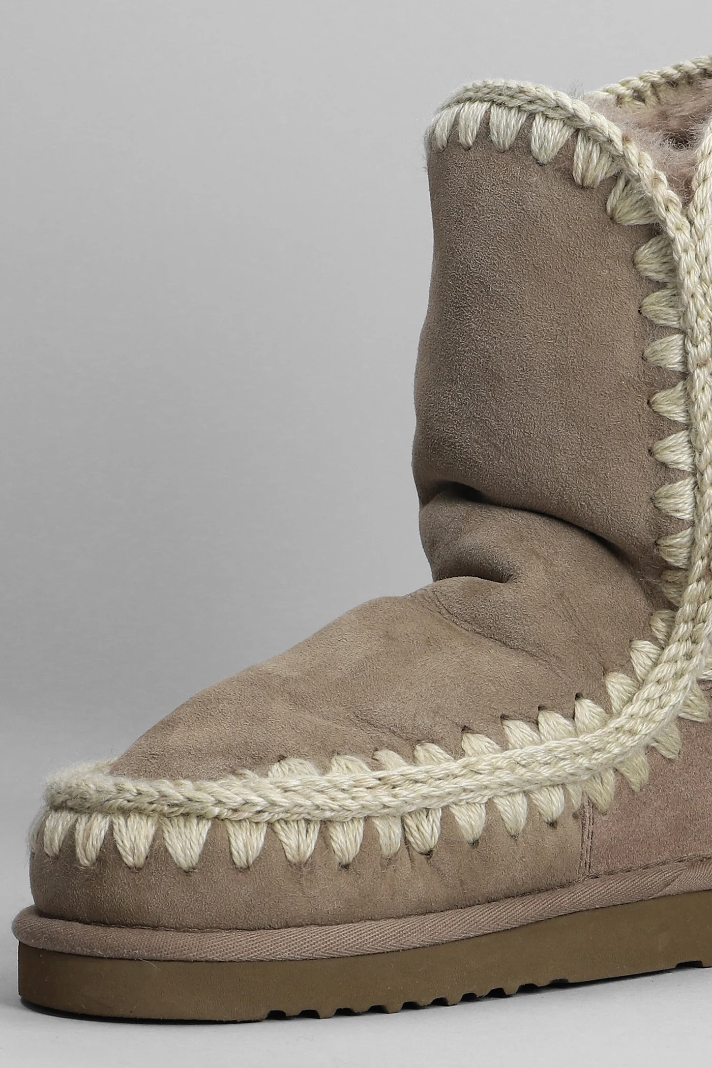 Eskimo 24 low heels Ankle boots in taupe suede - Image 5