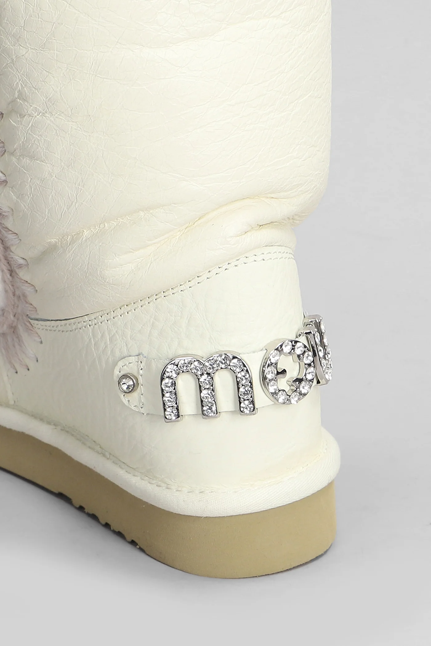 Eskimo 24 low heels Ankle boots in white suede - Image 5