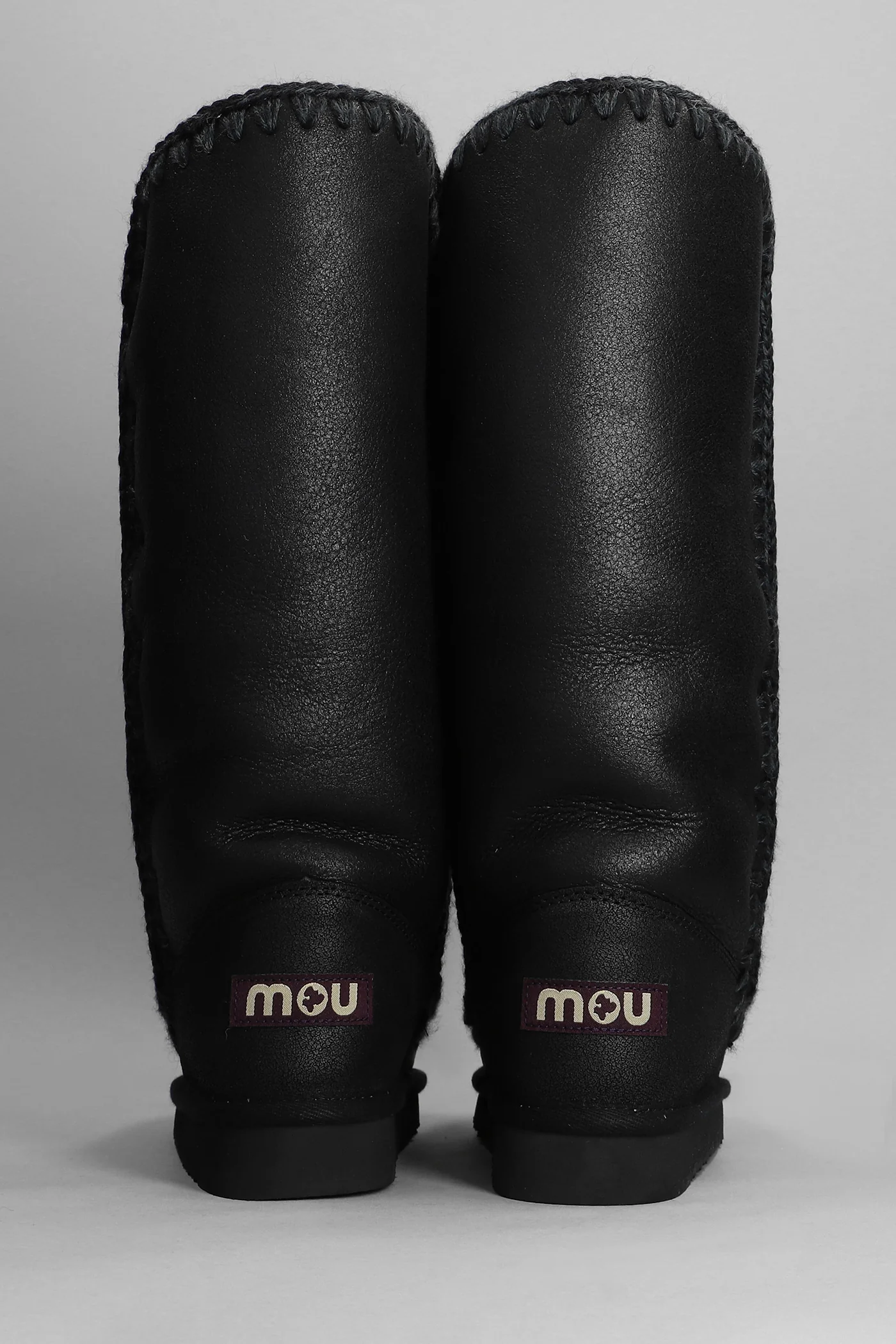 Eskimo 40 low heels boots in black leather - Image 4