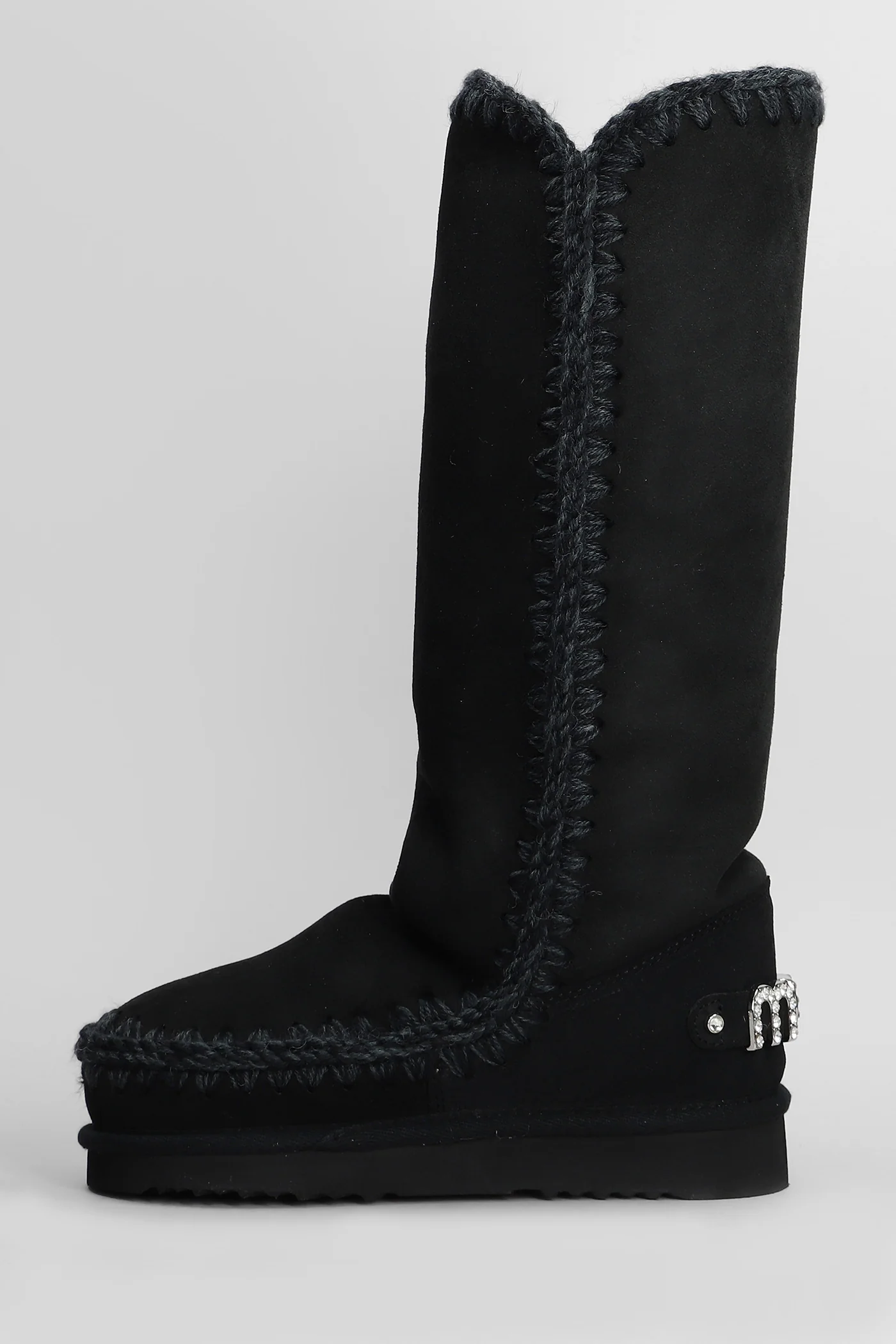 Eskimo 40 low heels boots in black suede - Image 3