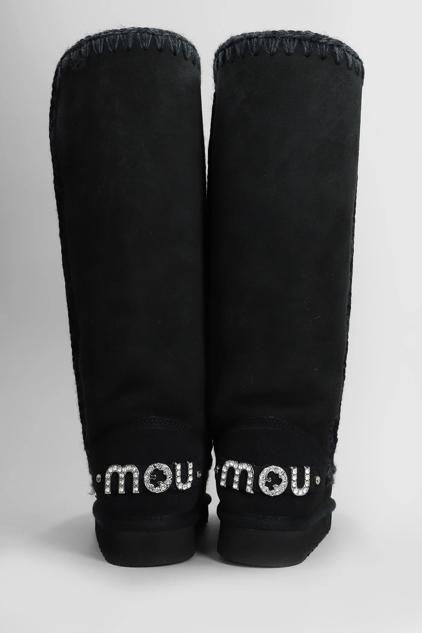 Eskimo 40 low heels boots in black suede - Image 4