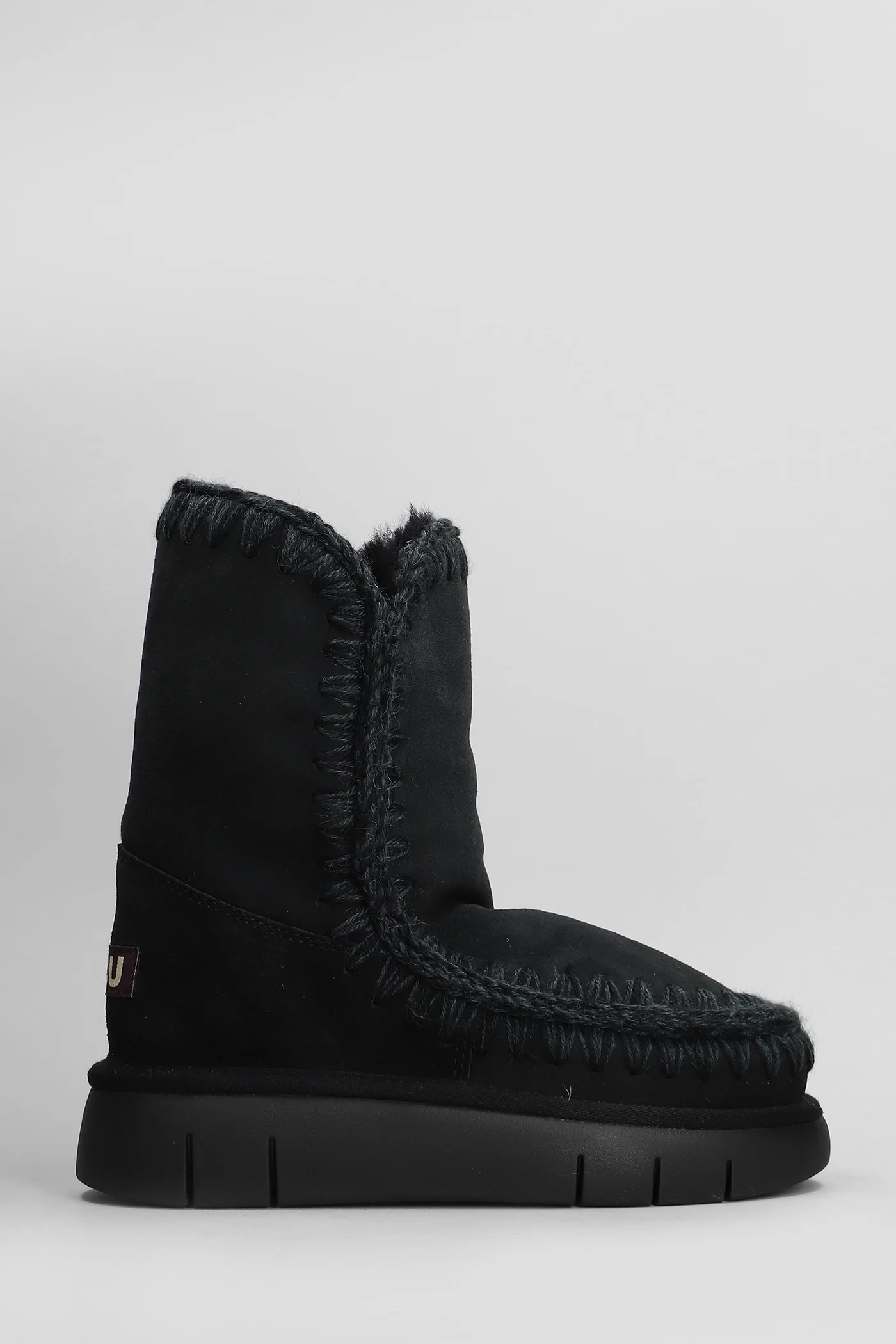 Eskimo bounce 24 low heels Ankle boots in black suede