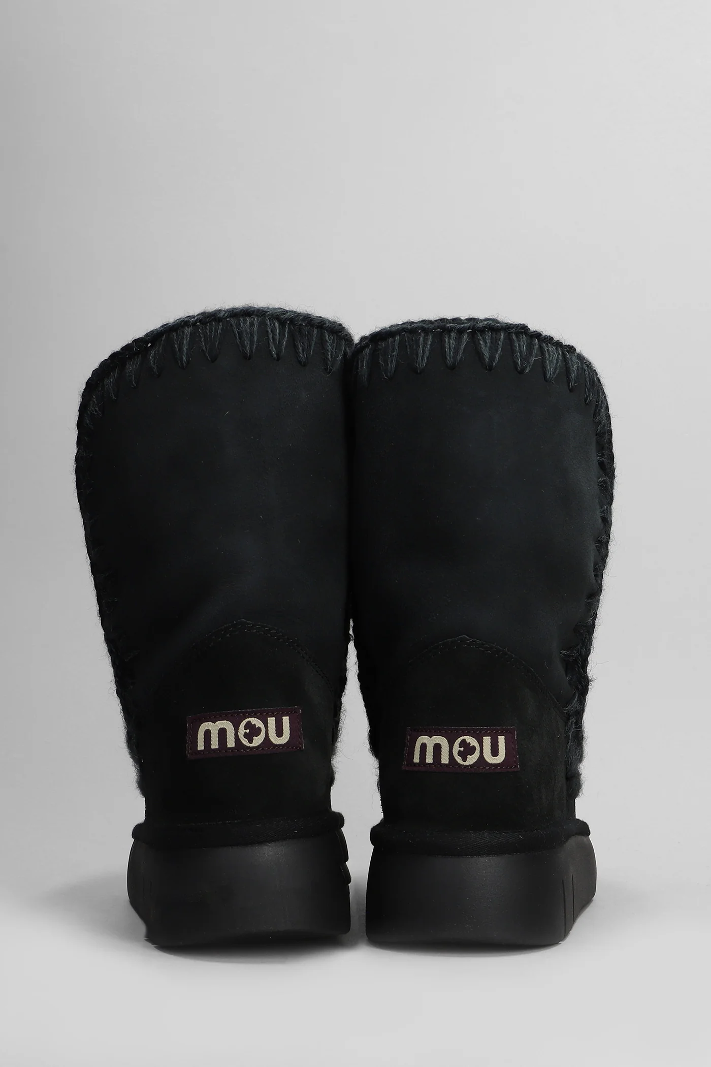 Eskimo bounce 24 low heels Ankle boots in black suede - Image 4