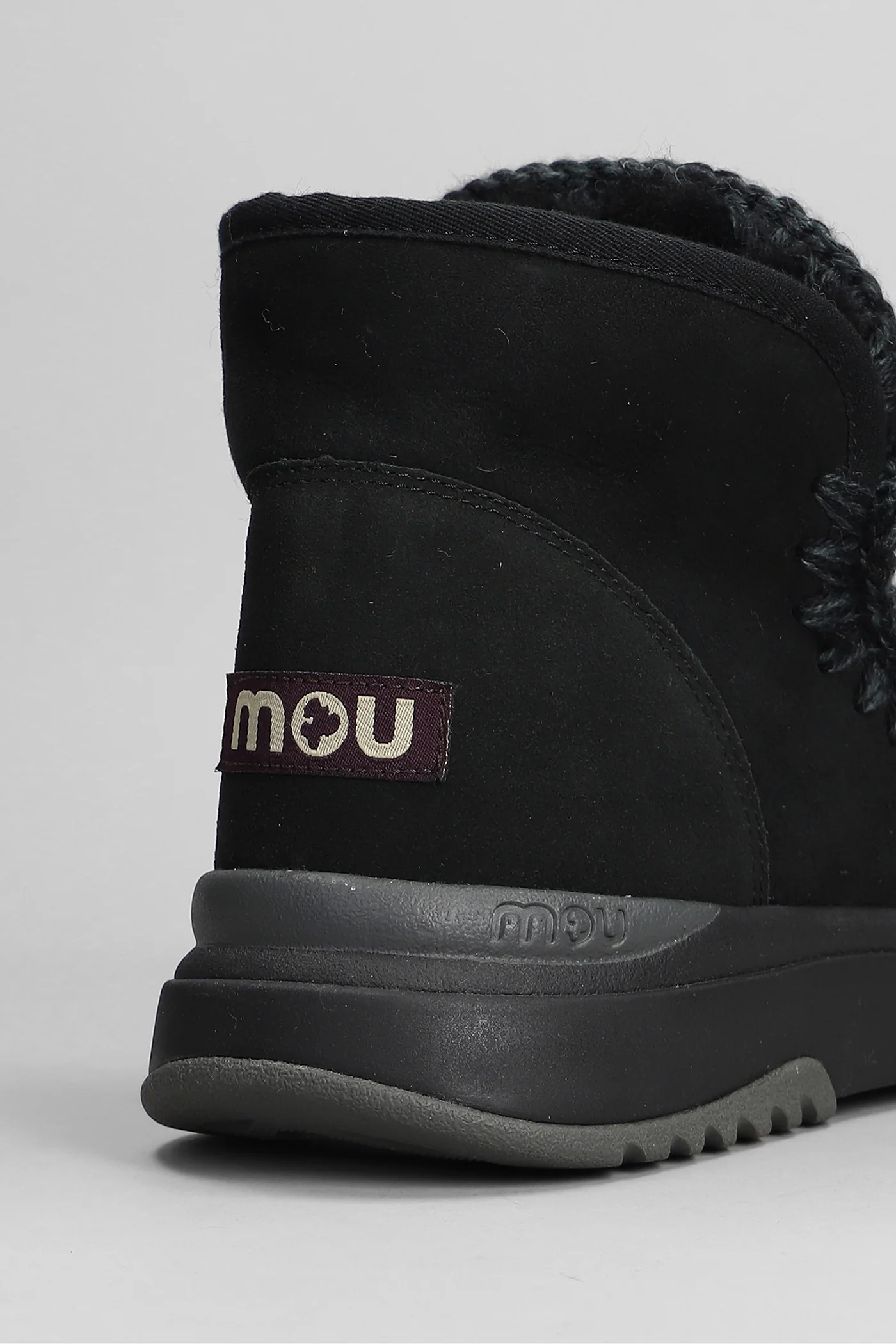 Eskimo jogger Sneakers in black suede - Image 5