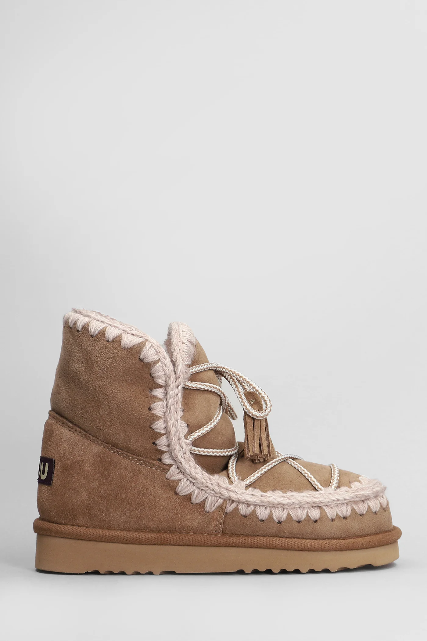 Eskimo scoubidoo low heels Ankle boots in brown leather