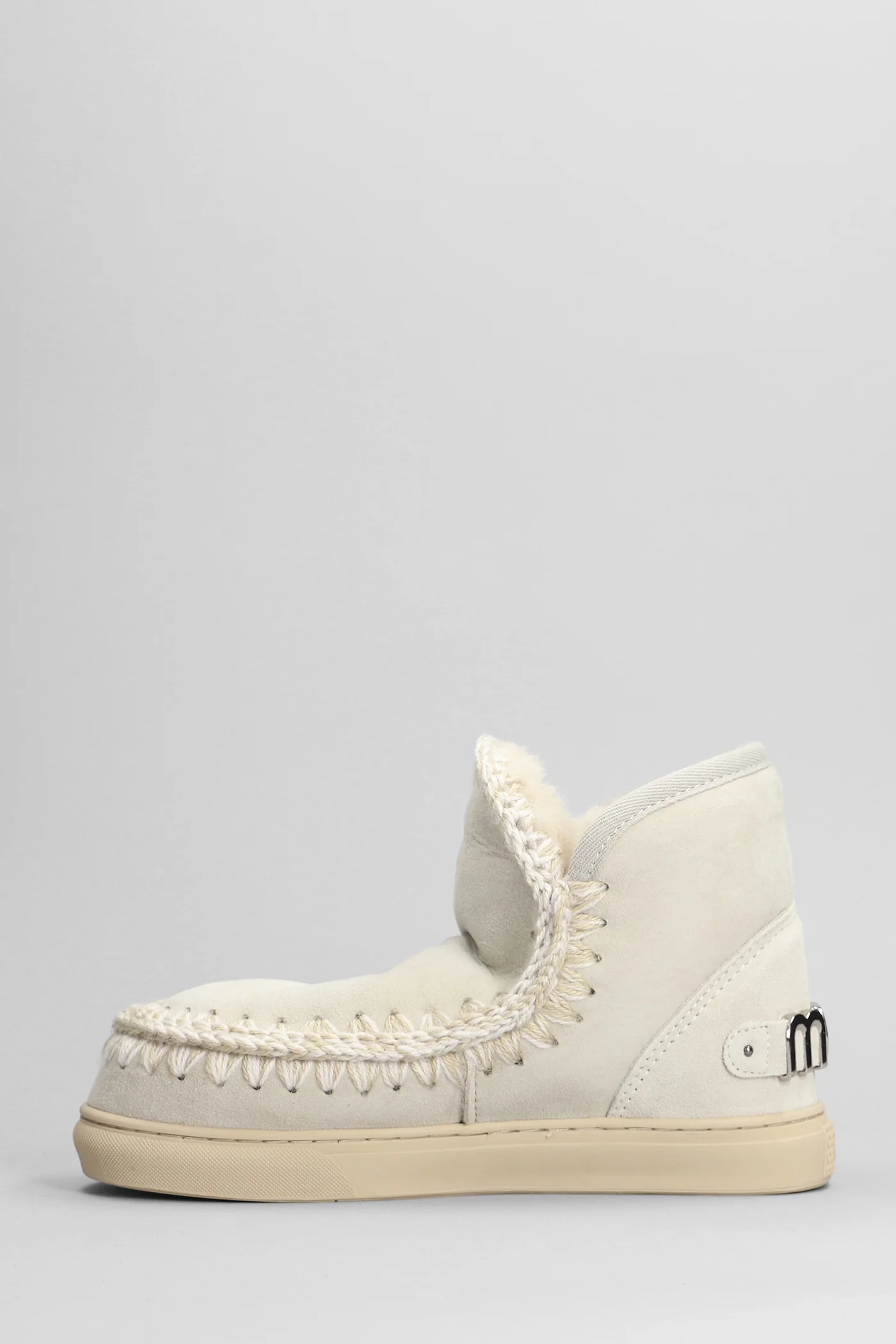 Eskimo Sneaker low heels Ankle boots in beige suede - Image 3