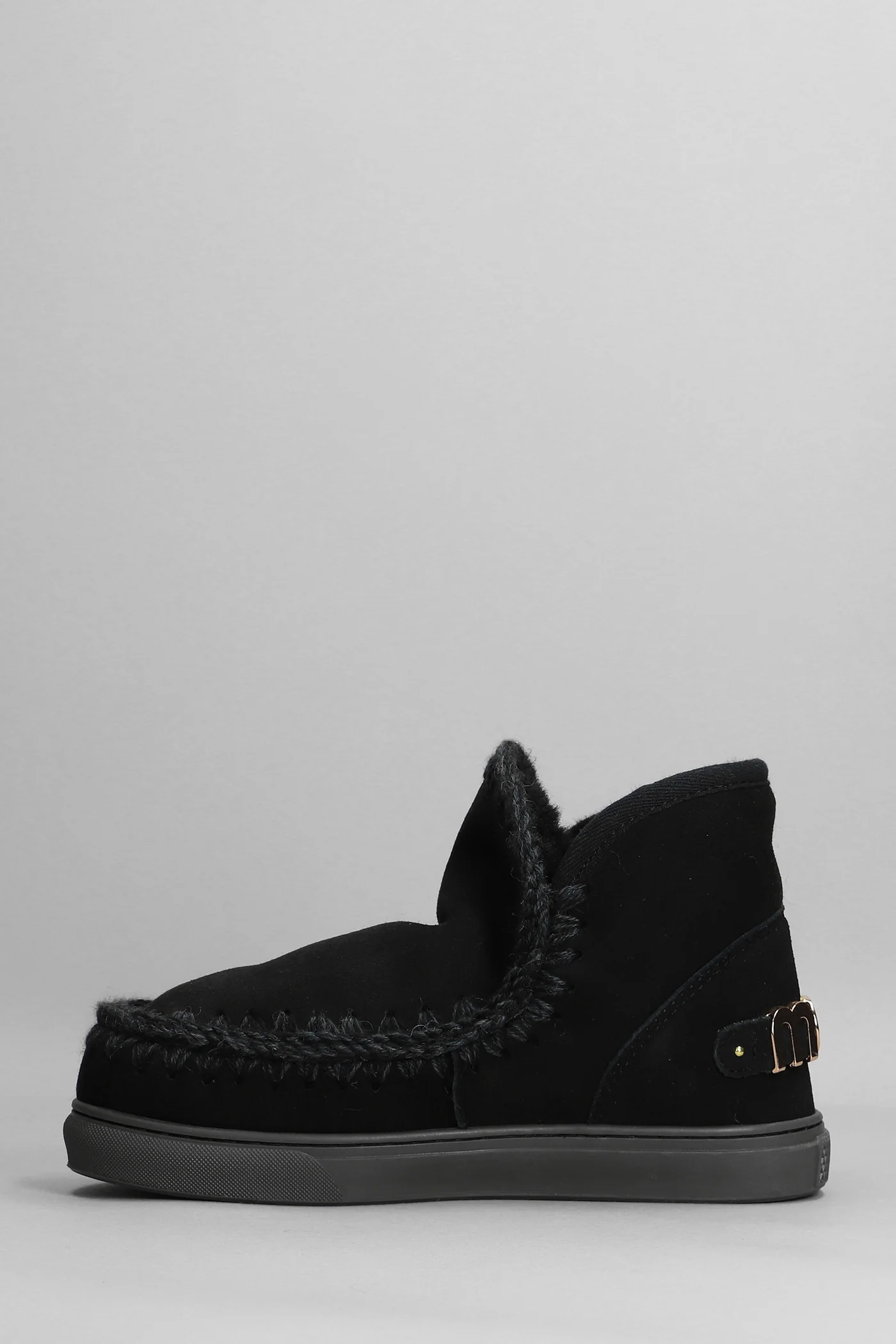 Eskimo Sneaker low heels Ankle boots in black suede - Image 3