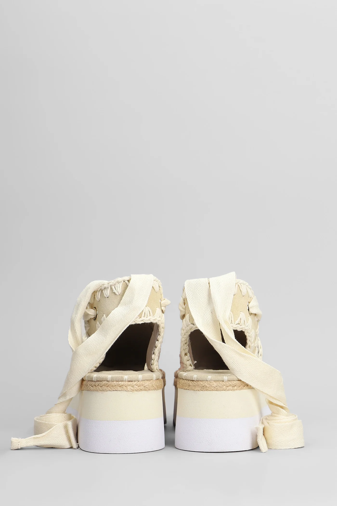 Espa sandal Espadrilles in rose-pink leather - Image 4