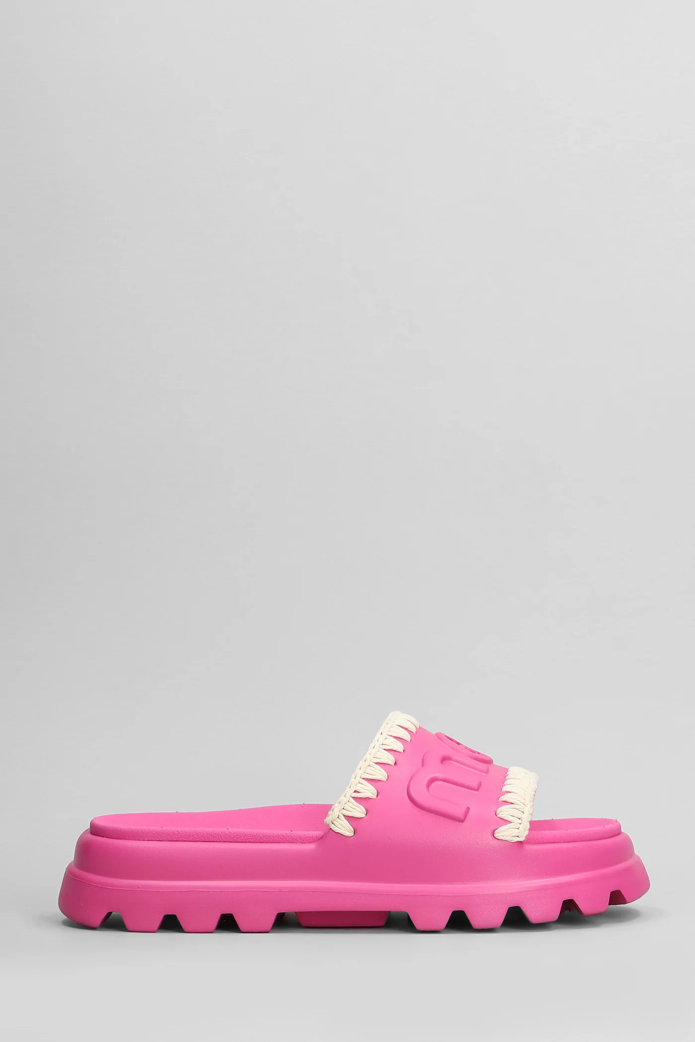 Eva Onepiece Flats in fuxia rubber/plasic