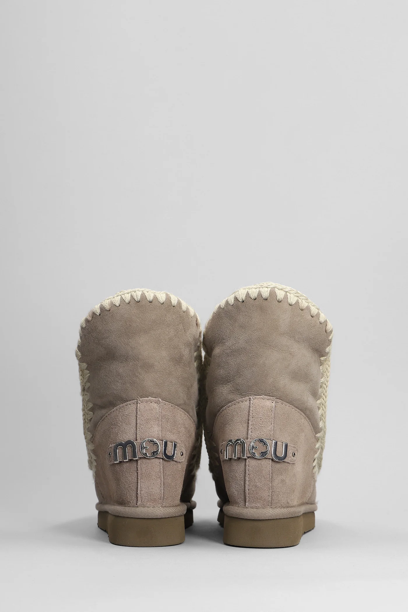Inner wedge Ankle boots inside wedge in grey suede - Image 4