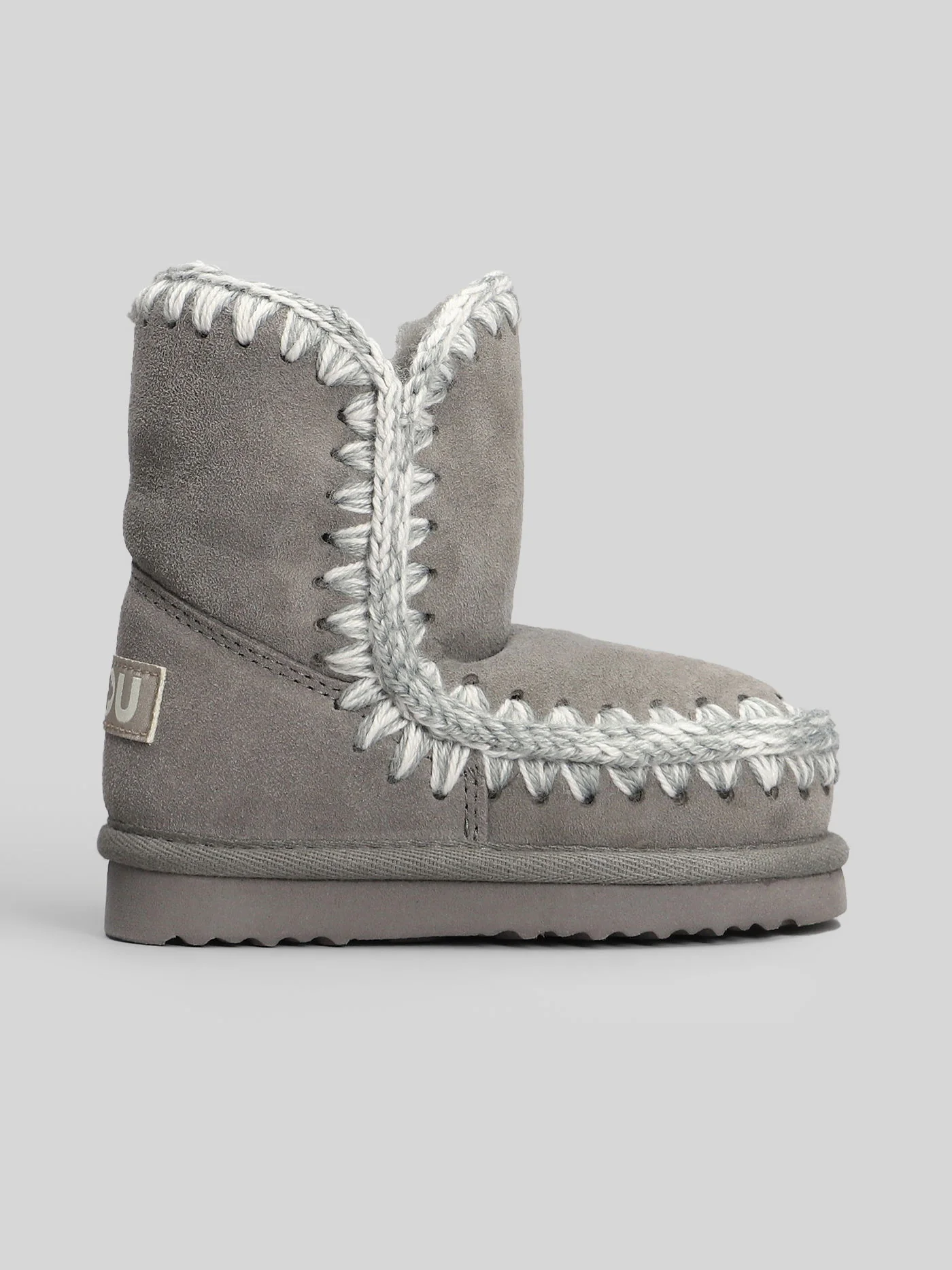 Eskimo boot kid low heels Ankle boots in grey suede