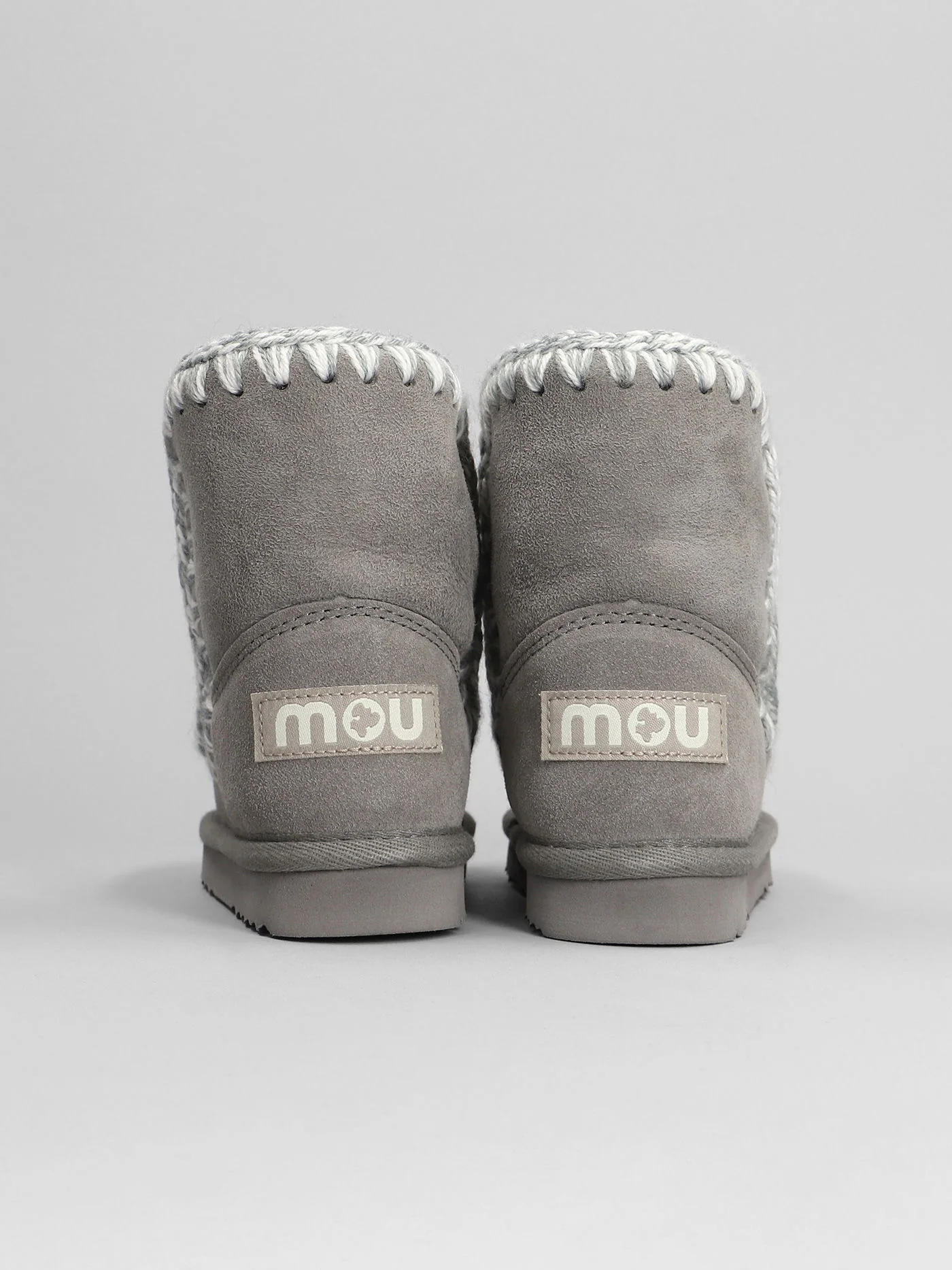 Eskimo boot kid low heels Ankle boots in grey suede - Image 4