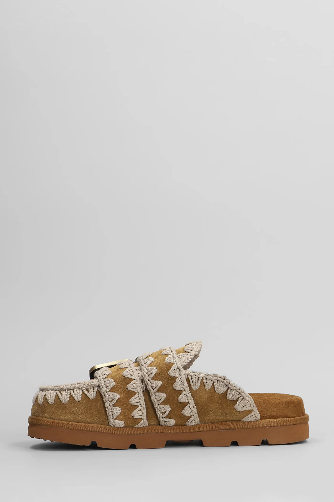 Low bio sabot Slipper-Mule in leather color suede - Image 3