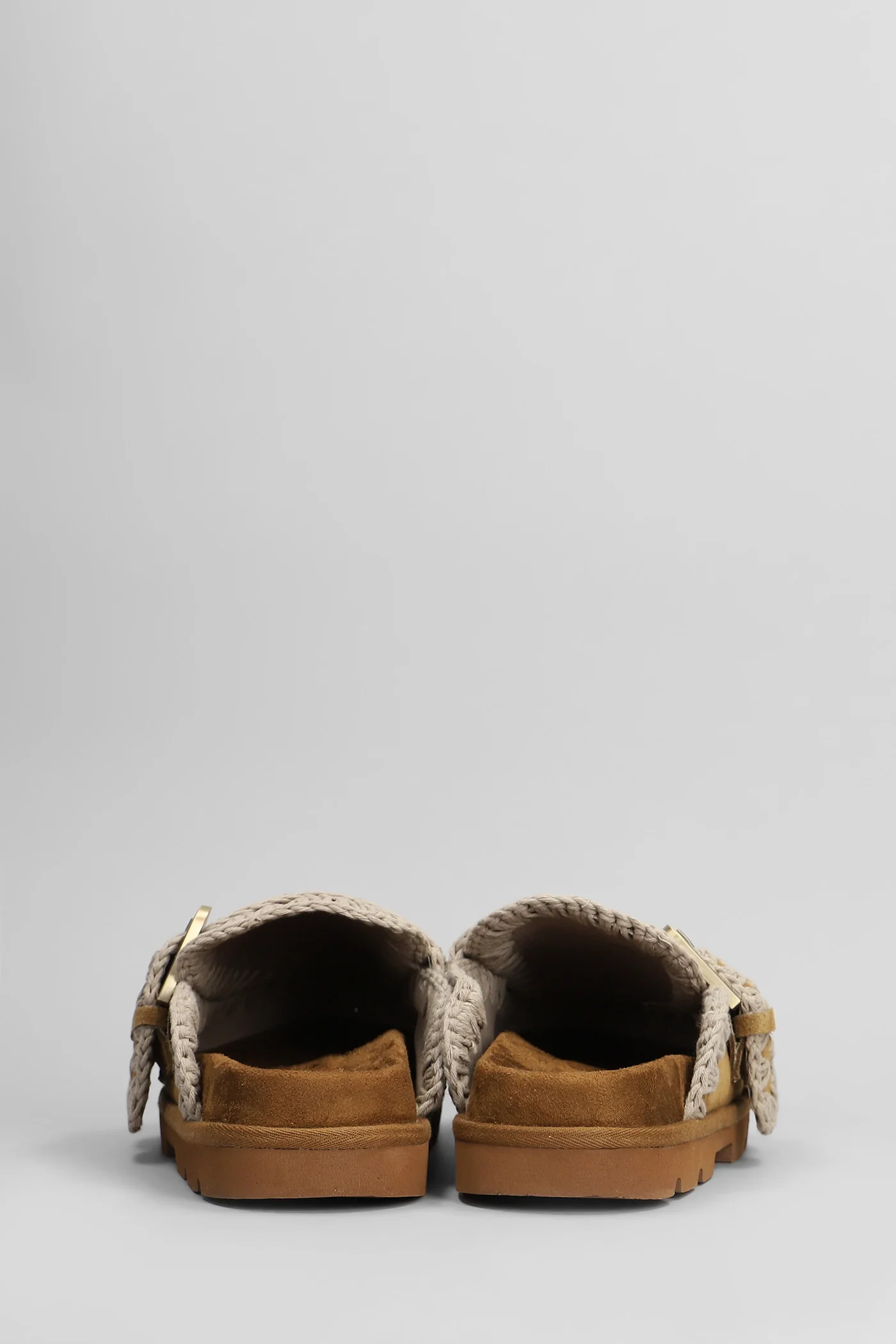 Low bio sabot Slipper-Mule in leather color suede - Image 4