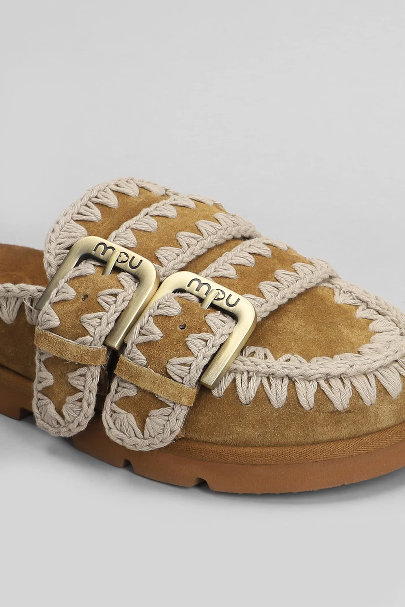 Low bio sabot Slipper-Mule in leather color suede - Image 5