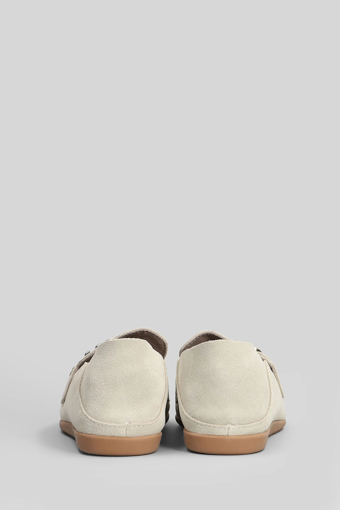 Slip-on Loafers in beige suede - Image 4