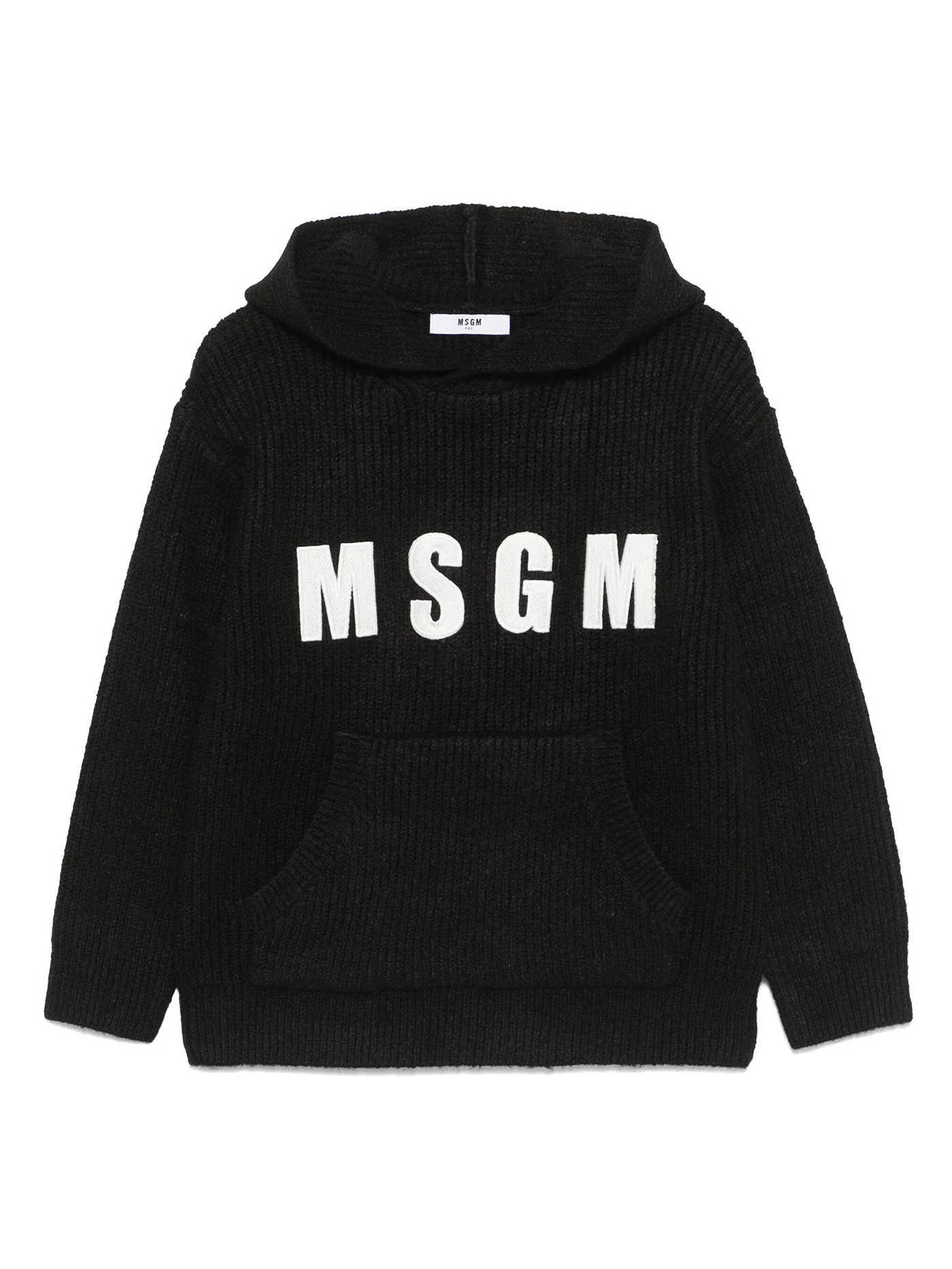 Knitwear in black polyester