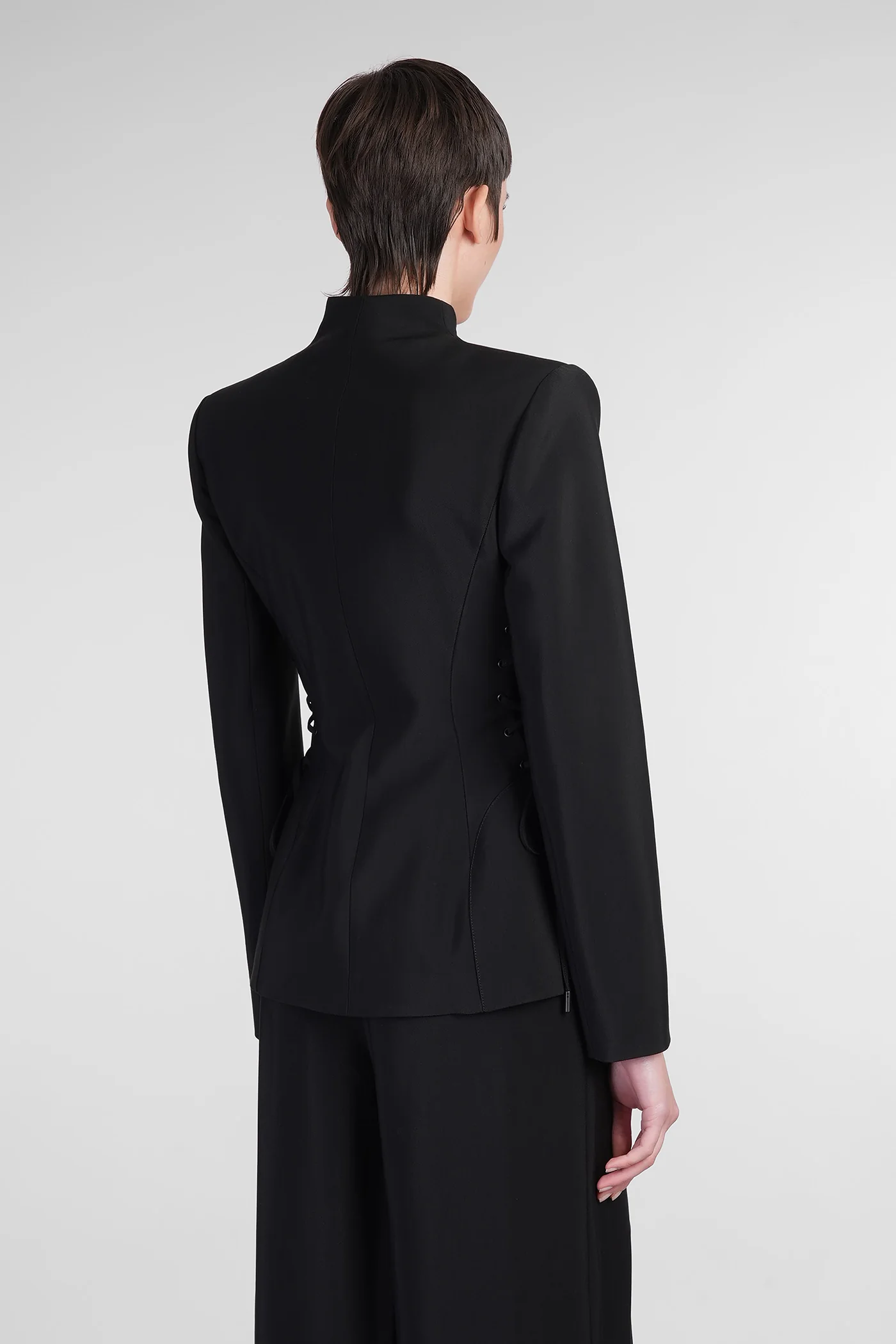 Blazer in black viscose - Image 3